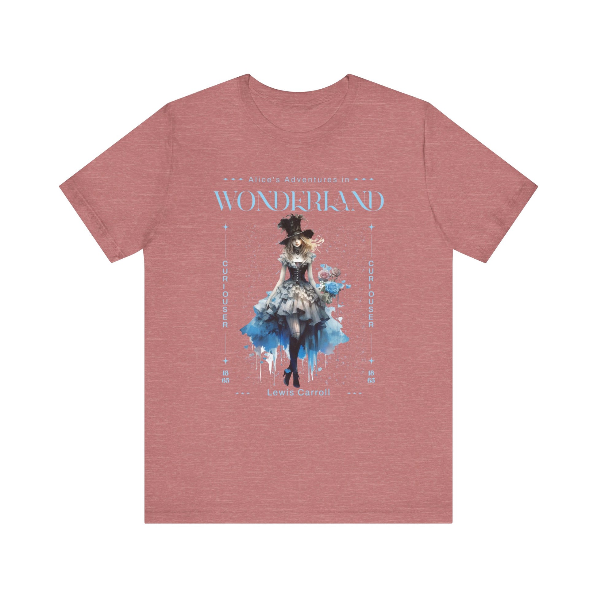 3001 Unisex Jersey Short Sleeve Tee Alice in Wonderland T-Shirt Printify Heather Mauve S
