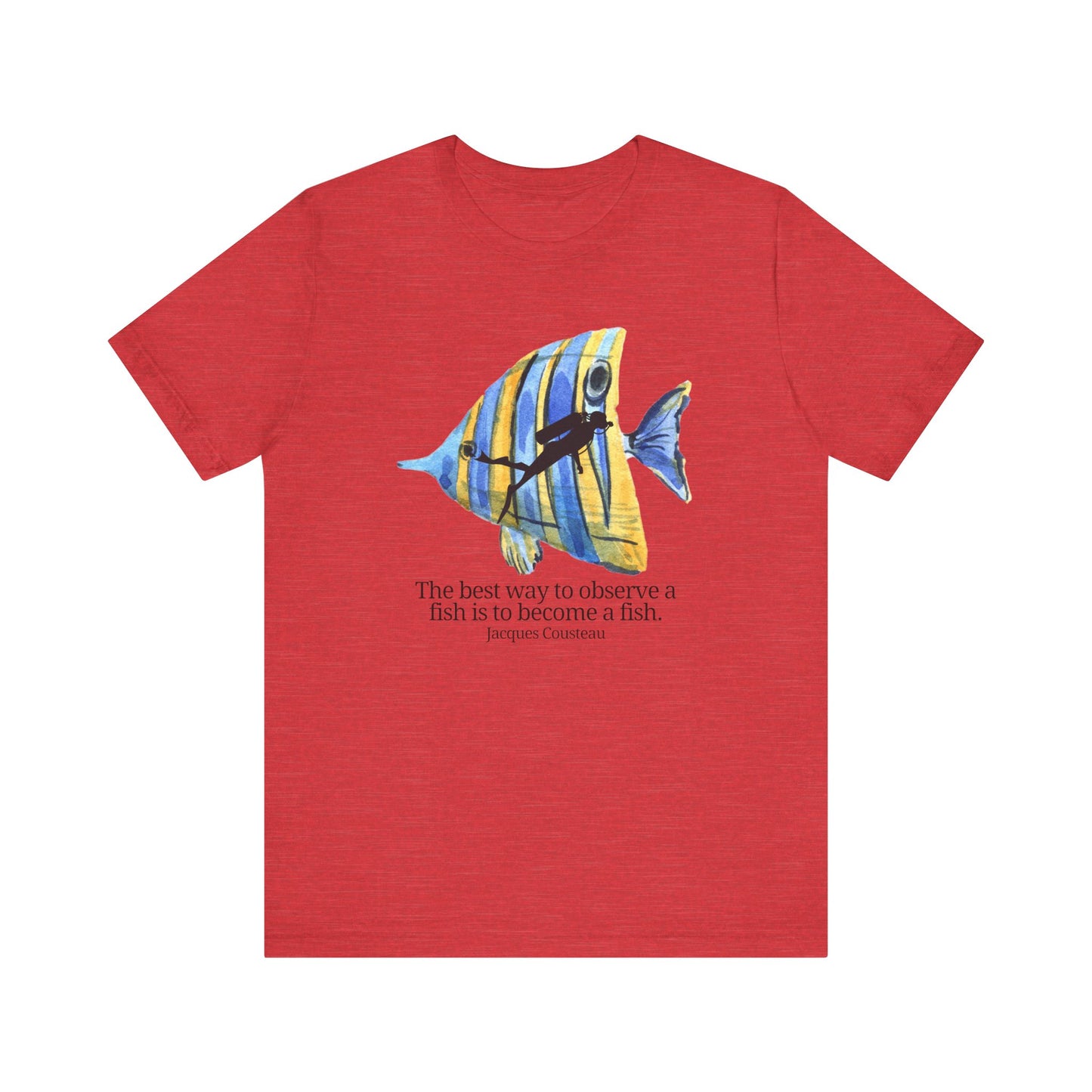 Scuba Diving Gift, Scuba Diving Shirt, Scuba Diver Gift, Diver TShirt, Gifts For Scuba Divers, Ocean Scuba Diving Shirt, Funny Diving Shirt T-Shirt Printify Heather Red XS