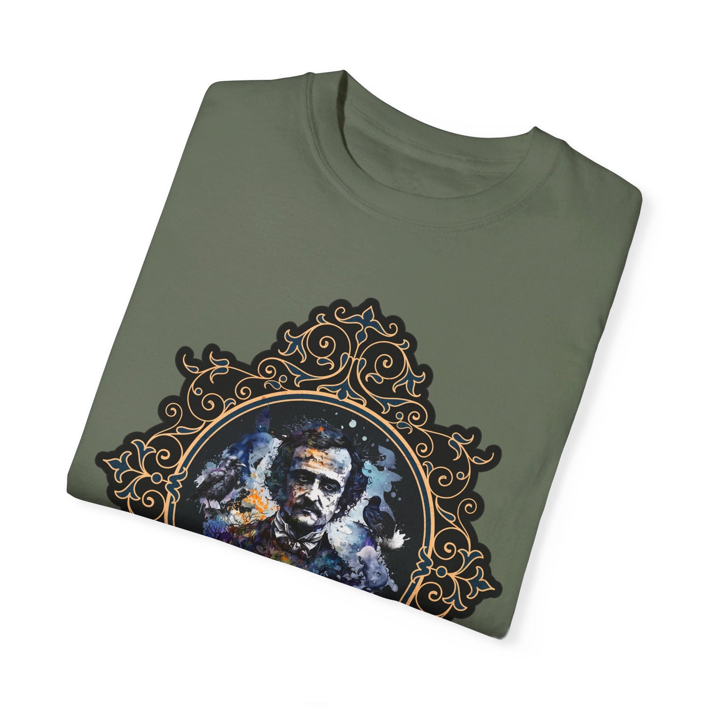 Edgar Allan Poe Shirt, Poet, Poetry Lover Tee, Book, Reading Lover Shirt, Halloween, Gothic, Light Academia Gifts, Comfort Colours TShirt T-Shirt Printify