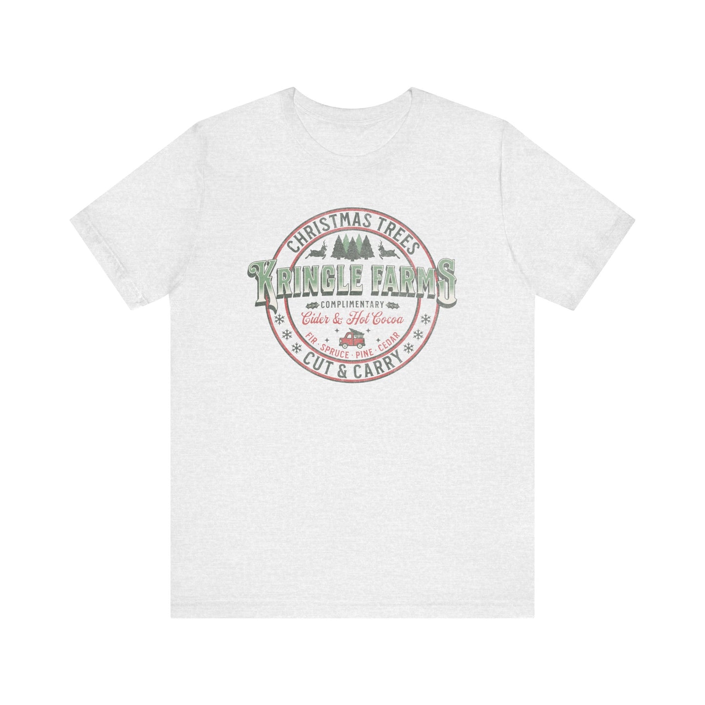 Christmas Tree Farm Shirt, Family Holiday Tradition Tree Cutting Shirt, Family Christmas Vacation Shirts, Christmas Tree Decorating Shirts T-Shirt Printify Ash XS