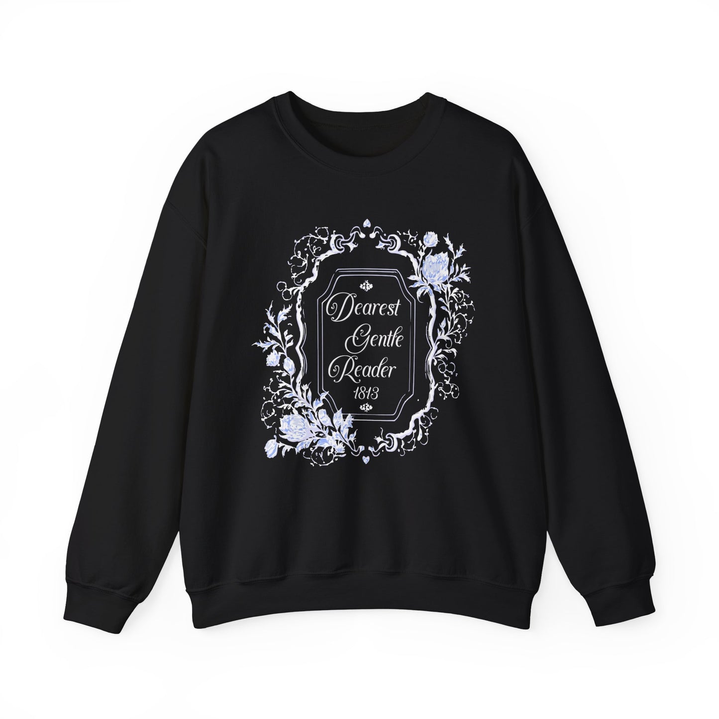 Dearest Gentle Reader Sweatshirt Regency England Ton Society Papers Gift For Historical Romance Fan Drama Romance Reader Gift Bookclub Gift Sweatshirt Printify S Black