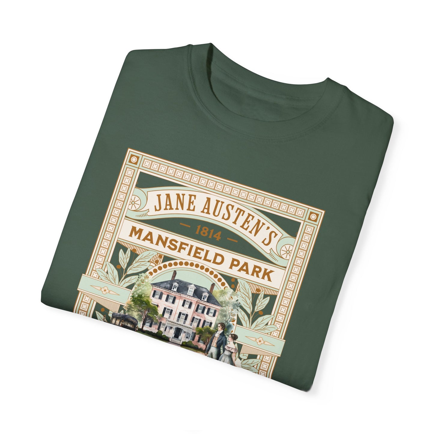 Jane Austen T- Shirt, Mansfield Park Historical Romance Comfort Colors Tee, Bookish Literary Jane Austen Fan Art Gift for Her Bookclub Shirt T-Shirt Printify