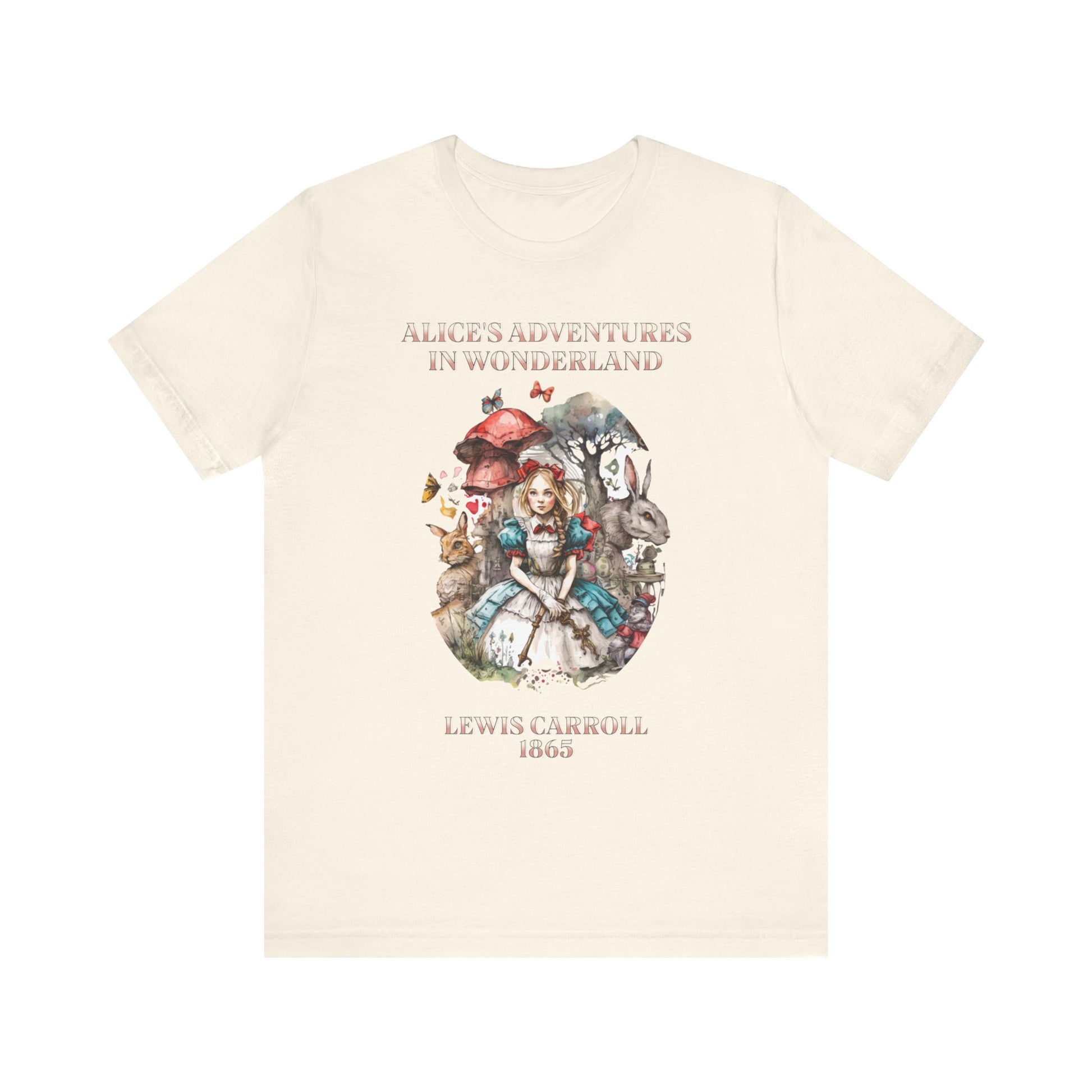 Unisex Jersey Short Sleeve Tee Alice in Wonderland T-Shirt Printify Natural S