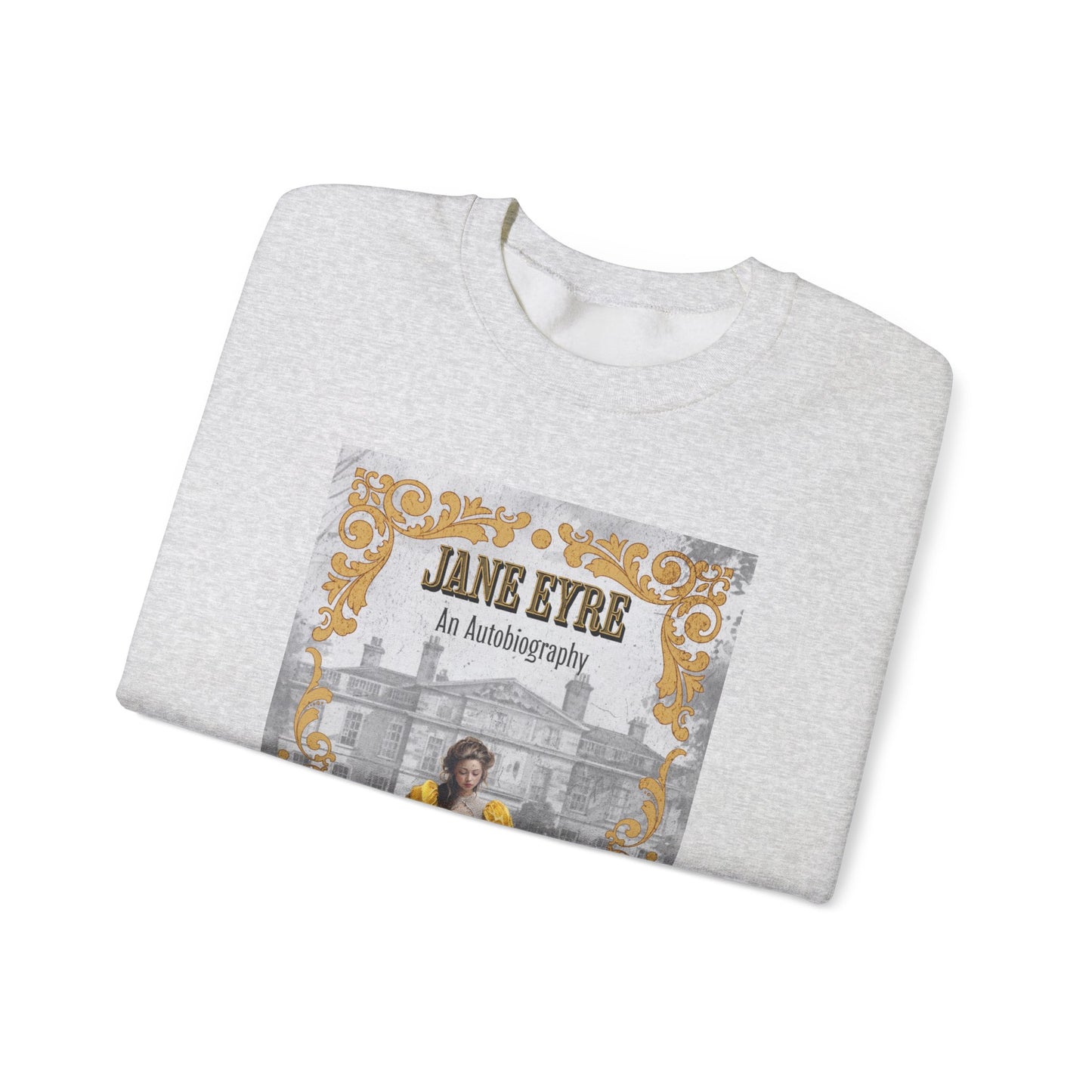 Jane Eyre Sweatshirt, Charlotte Brontë Historical Romance Sweater, Bookish Literary Brontë Sisters Fan Art Gift, Gift for Her, Readers, Sweatshirt Printify