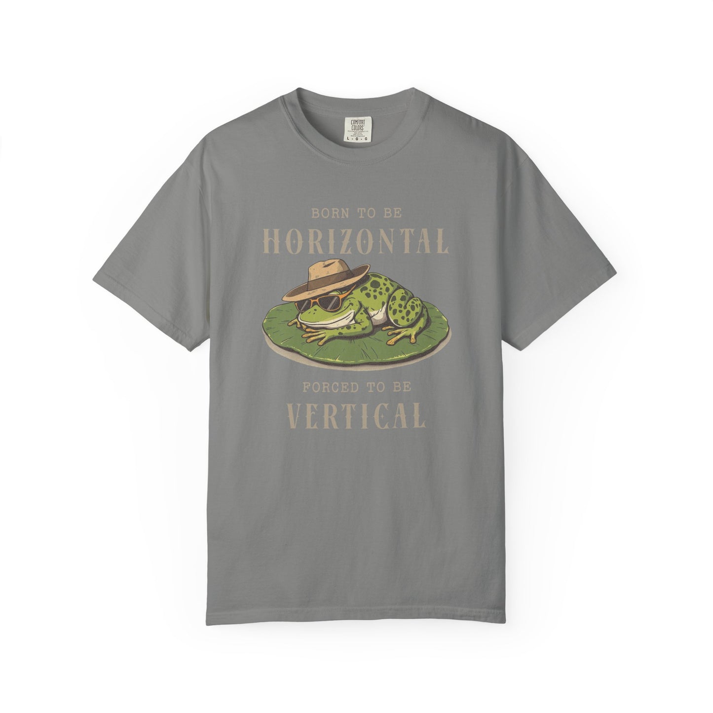 Funny Frog T-Shirt Retro Vibes Cute Froggy Meme Shirt Vintage Frog And Toad Aesthetic Frog Lover Gift For Her Birthday Viral Trendy Shirt T-Shirt Printify Granite S