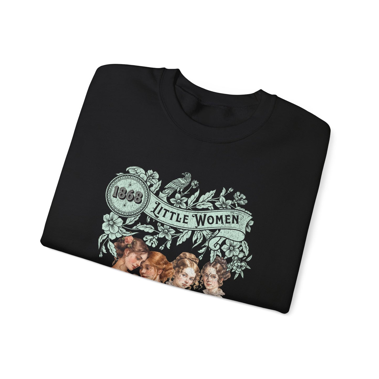 Little Women Sweatshirt, Louisa May Alcott Historical Romance Sweater, Bookish Literary Fan Art Gift, Gift for Her, Bookclub Crewneck Shirt Sweatshirt Printify