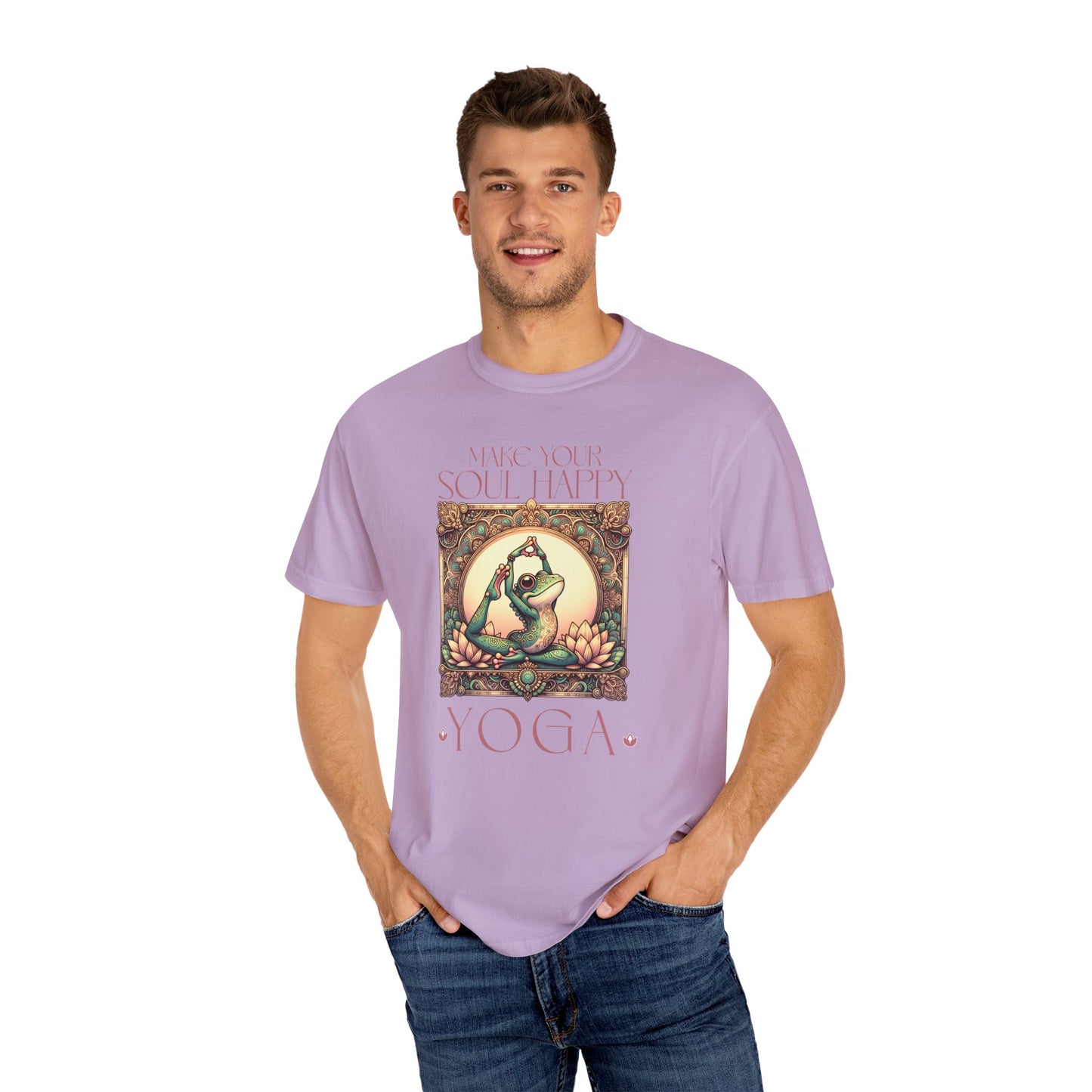 Yoga Frog Make Your Soul Happy Unisex T-Shirt, Casual Wear, Highlander Fan Gift,