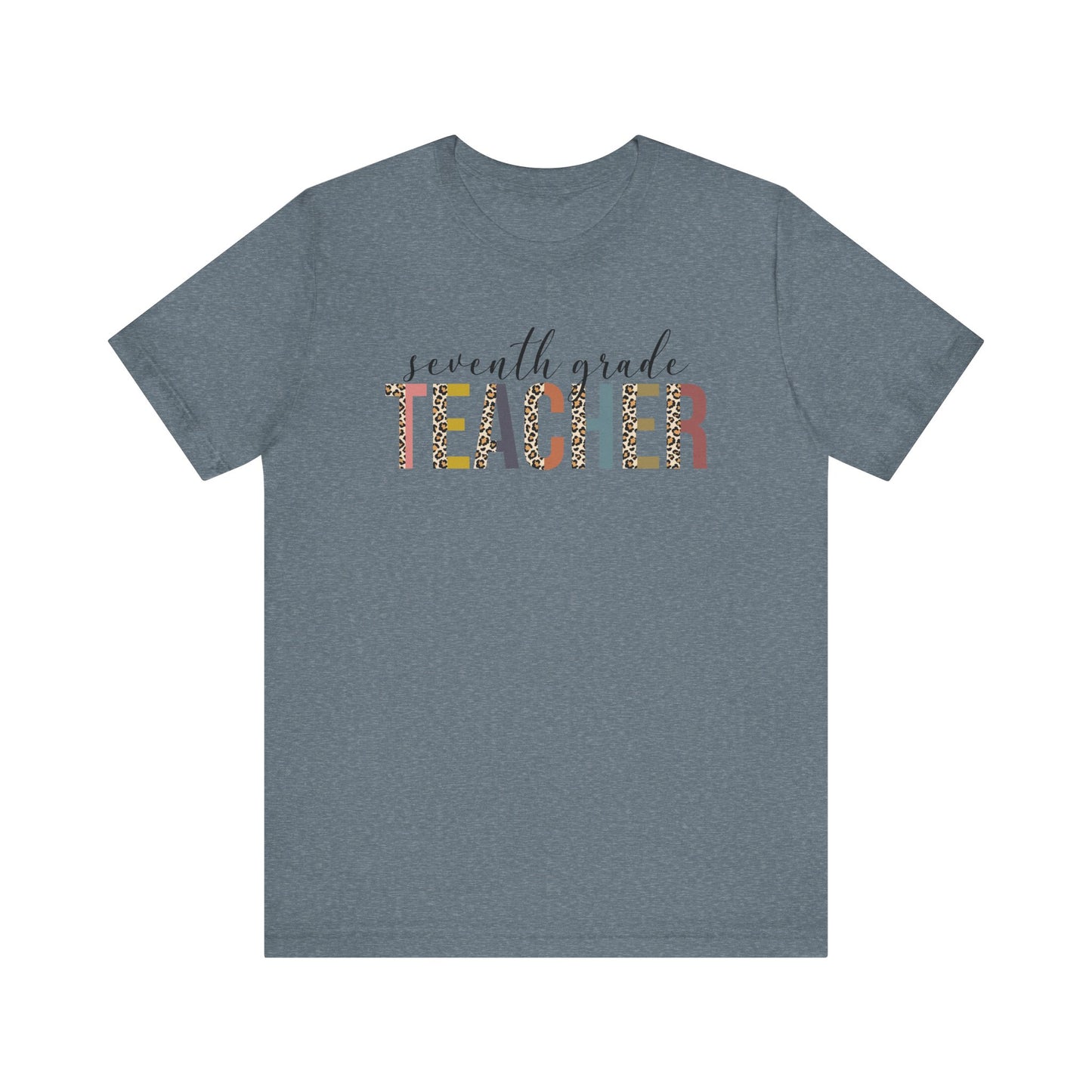Cute Teacher TShirt Gift, Education Tee, Elementary School Teacher Appreciation, Funny Back To School Shirt, Teacher T-Shirt, Teacher Tee T-Shirt Printify Heather Slate XS