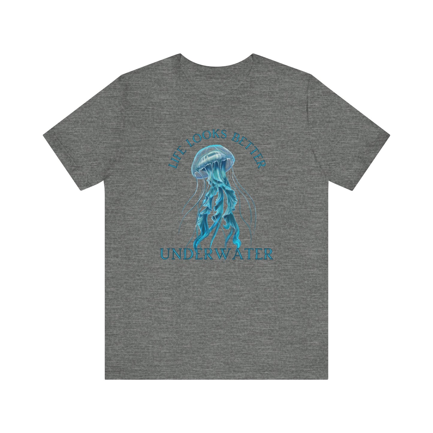 Scuba Diving Gift, Snorkel Tee, Scuba Diving Shirt, Scuba Diver Gift, Ocean Lover TShirt, Gifts For Scuba Divers, Diving Shirt Water Fun Te T-Shirt Printify Deep Heather XS