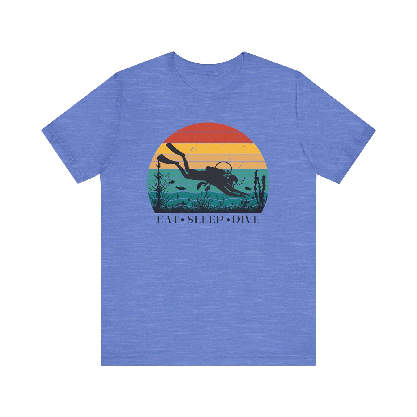 Scuba Diving Gift, Scuba Diving Shirt, Scuba Diver Gift, Diver TShirt, Gifts For Scuba Divers, Ocean Scuba Diving Shirt, Ocean Life Gear T-Shirt Printify Heather Columbia Blue XS