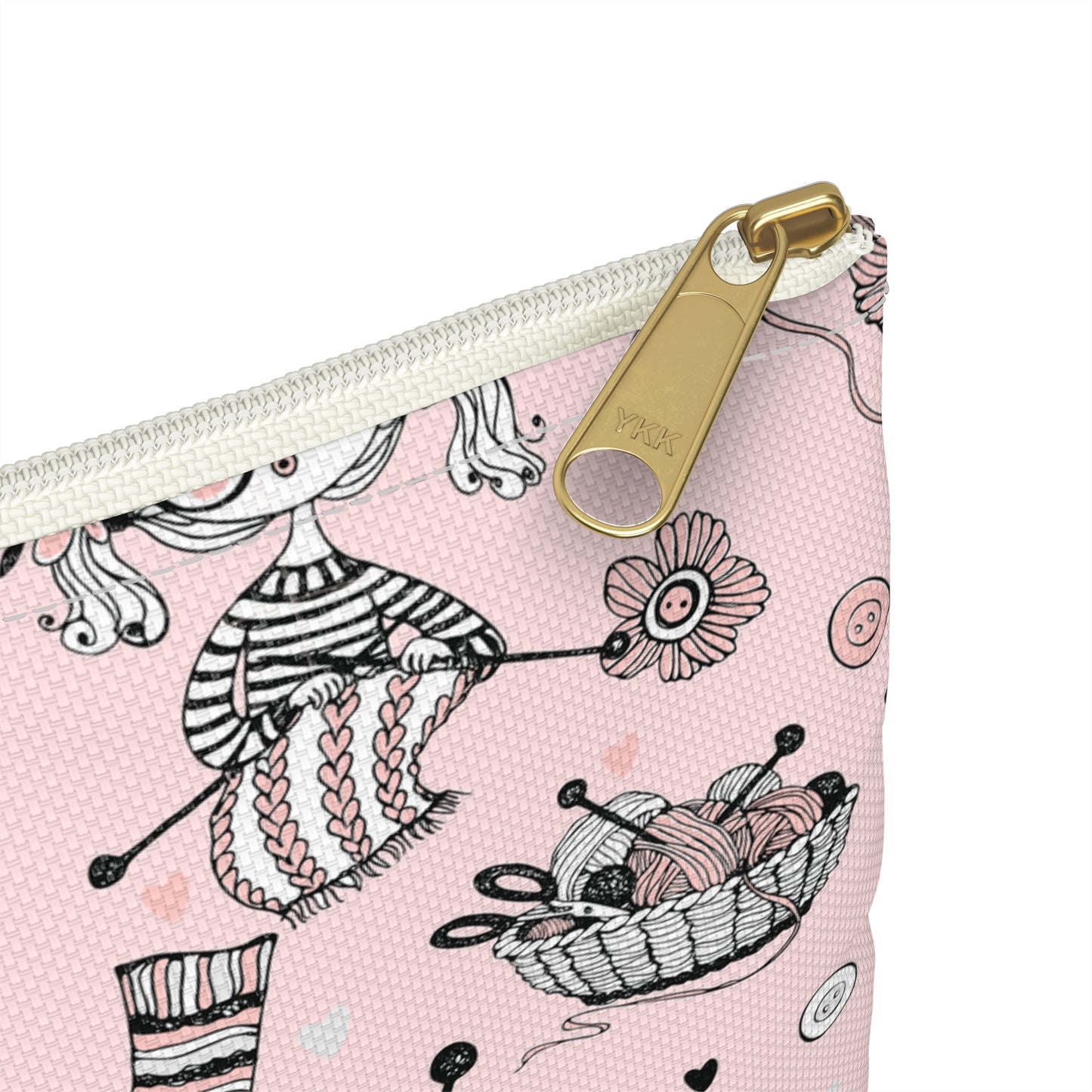 Crochet, Knitting or Crafting Accessory Pouch, Crochet Gift, Knitting Gift, Craft Organization or Storage Bag or Pouch. Bags Printify