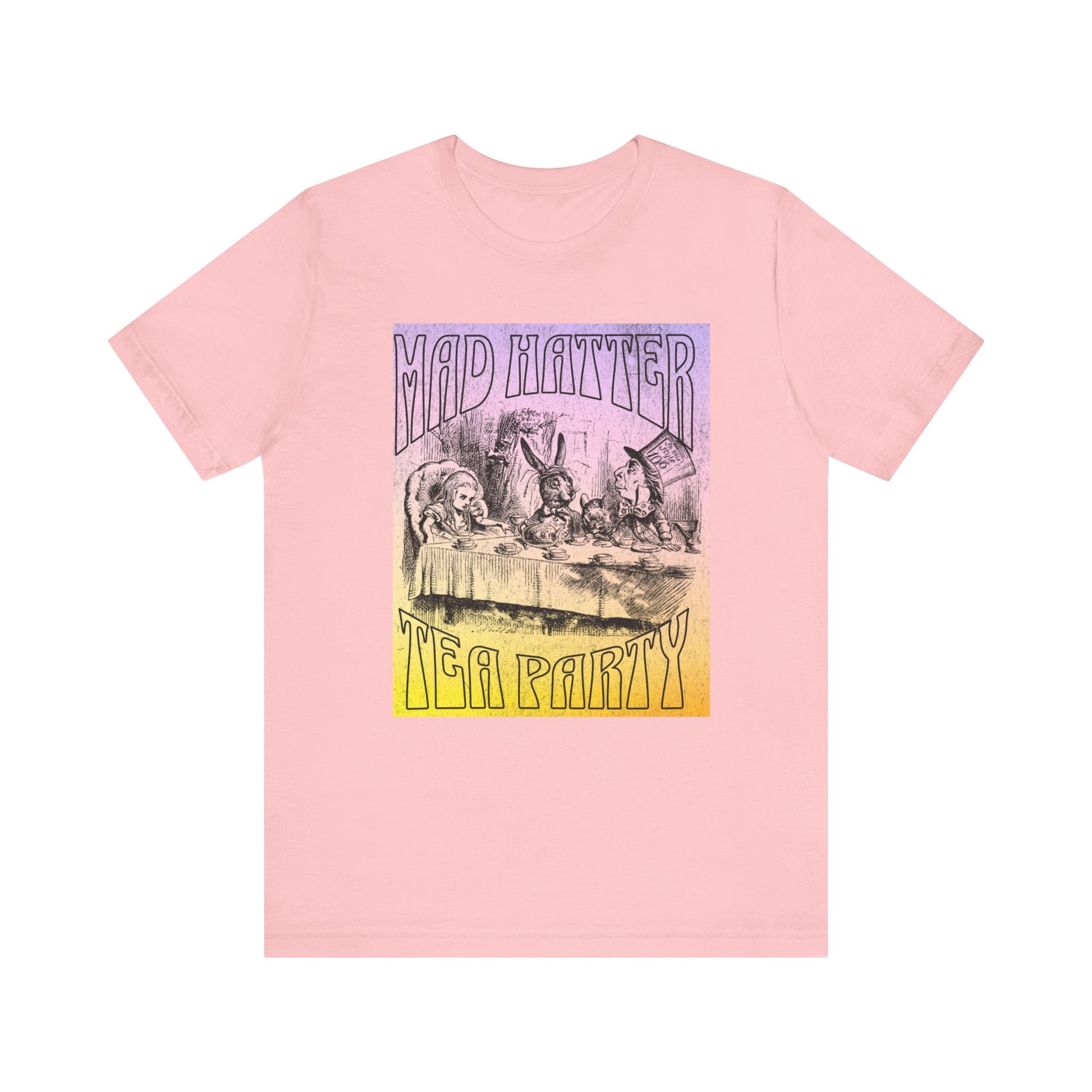 3001 Unisex Jersey Short Sleeve Tee Alice in Wonderland T-Shirt Printify Pink S