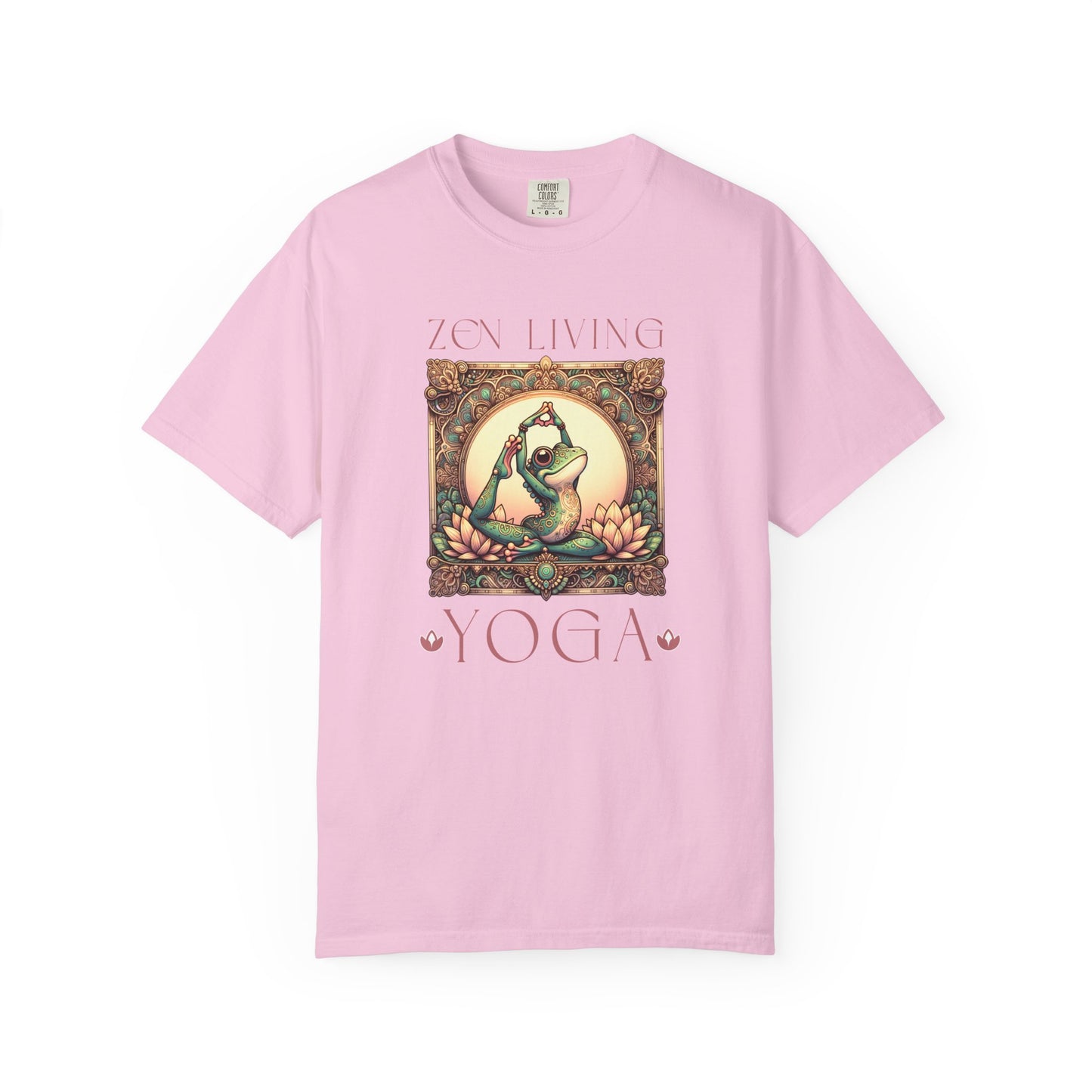 Yoga Frog Zen Living Unisex T-Shirt, Casual Wear, Highlander Fan Gift, T-Shirt Printify Blossom S
