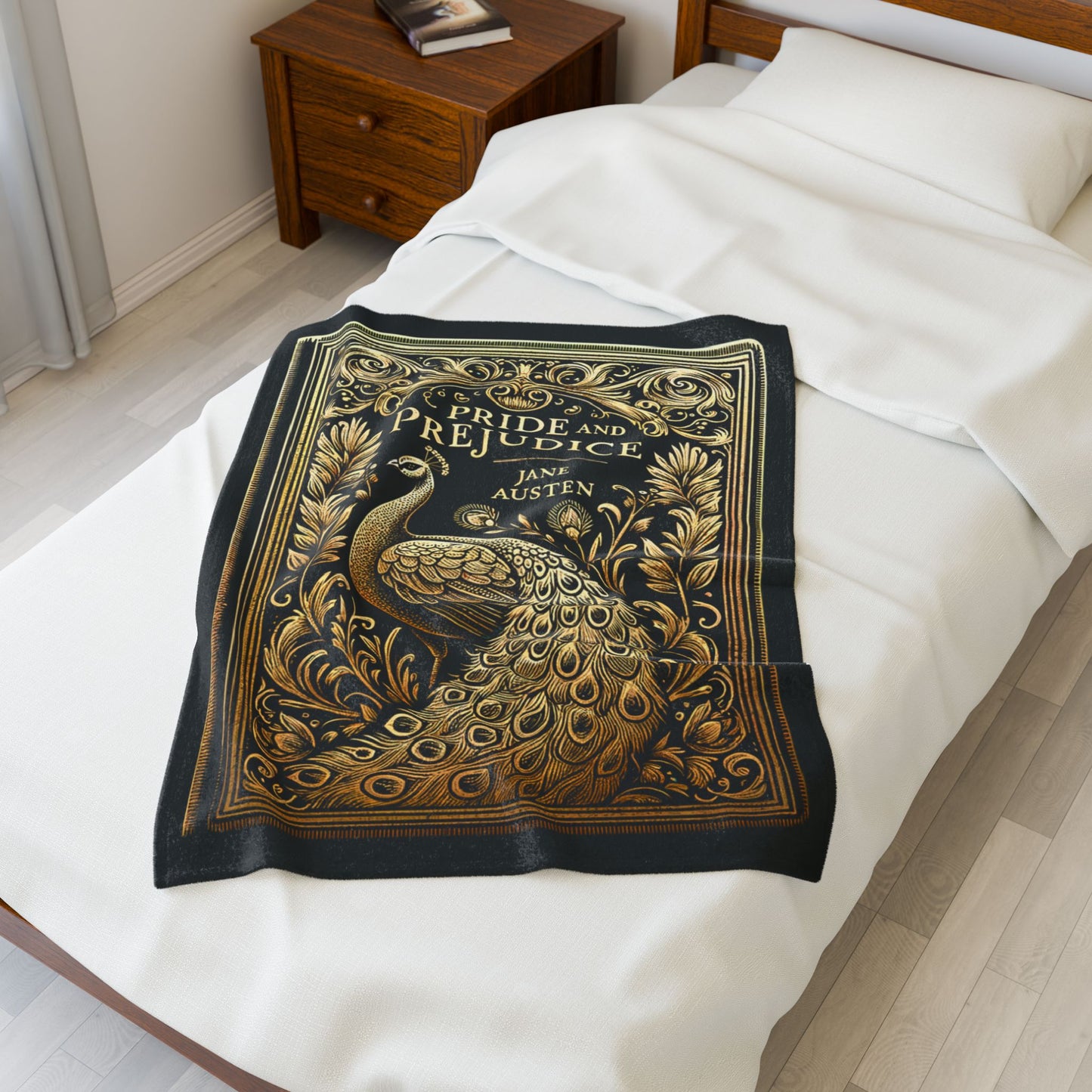 Jane Austen First Edition Literary Velveteen Blanket - Perfect for Book Lovers, Gifts for Sisters, Home Decor, Reading Nook, All Over Prints Printify