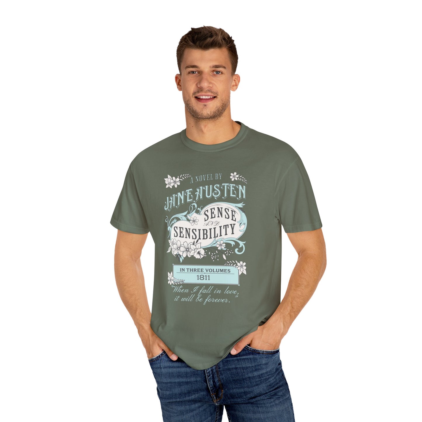 Sense and Sensibility Jane Austen Fan Gift Historical Romance Reader Tee T-Shirt Printify