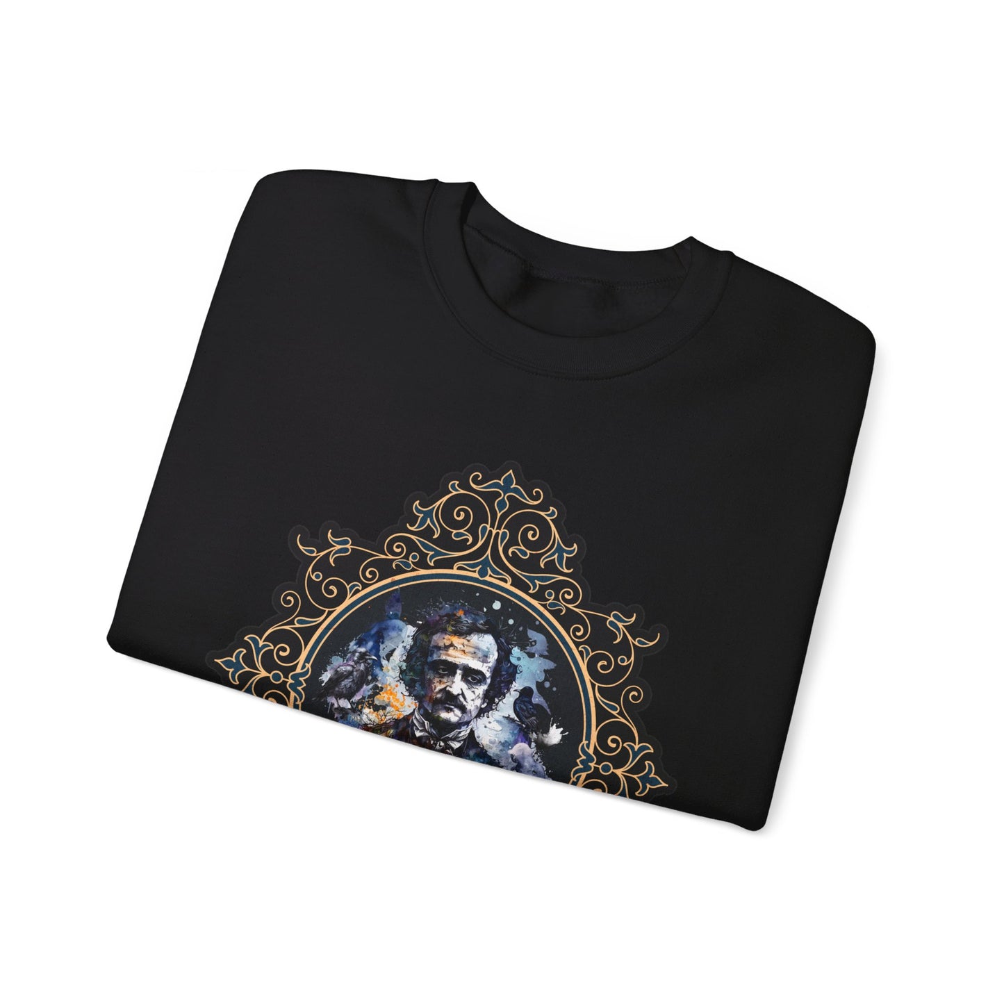Edgar Allan Poe, Poet, Poetry Lover Sweatshirt, Book Lover, Halloween, Haunting Gothic Gift, Light, Dark Academia, Horror Movie Sweater Sweatshirt Printify