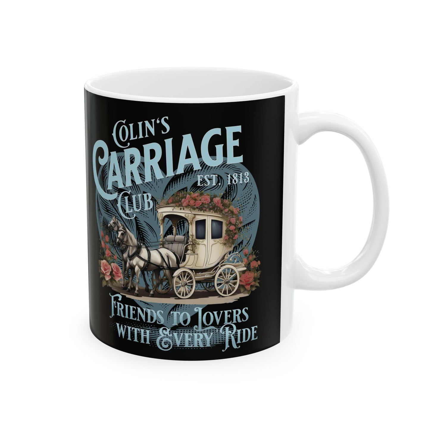 Colins Carriage Club Mug Regency England Ton Society Gift For Bridgerton Fan Historical Drama Penelope Romance Reader Gift Bookclub Gift Mug Printify