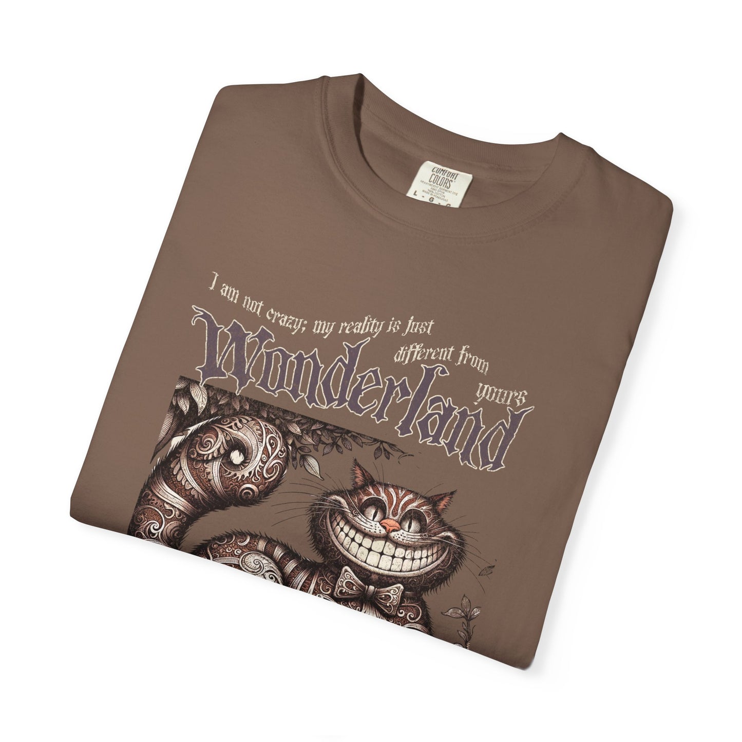 Cheshire Cat Alice in Wonderland TShirt Comfort Colors Oversized T-Shirt Dark Academia Mad Hatter Tea Party Bookish Book Lover Booktok Gift