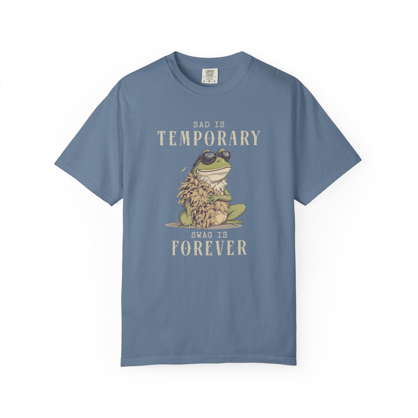 Funny Frog T-Shirt Retro Self Care Froggy Meme Shirt Vintage Frog And Toad Aesthetic Frog Lover Gift For Her Birthday Viral Trendy Shirt T-Shirt Printify Blue Jean S