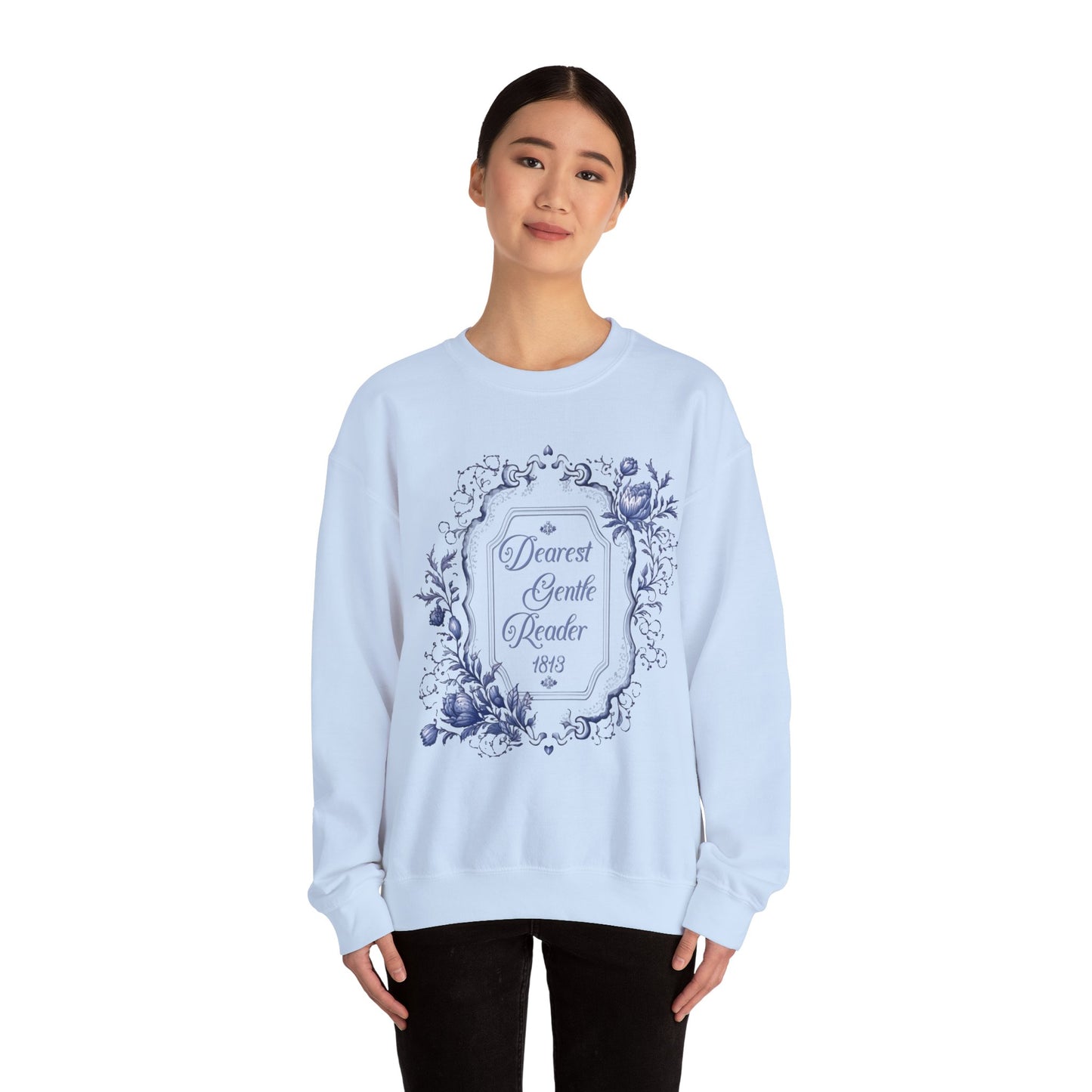 Dearest Gentle Reader Sweatshirt Regency England Ton Society Papers Gift For Historical Romance Fan Drama Romance Reader Gift Bookclub Gift Sweatshirt Printify
