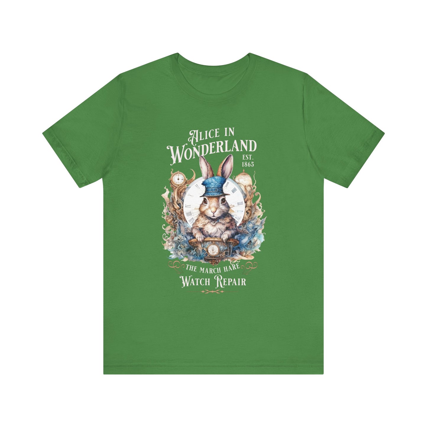 3001 Unisex Jersey Short Sleeve Tee Alice in Wonderland T-Shirt Printify Leaf S