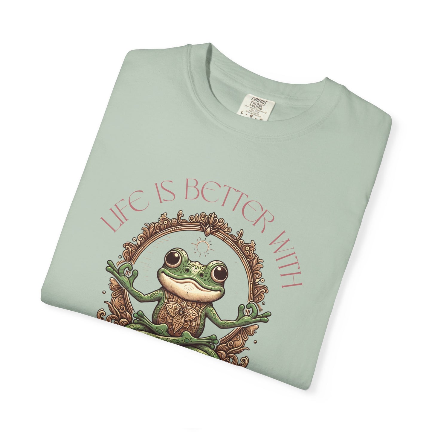 Yoga Frog Life Is Better With Yoga Unisex T-Shirt, Casual Wear, Highlander Fan Gift, T-Shirt Printify