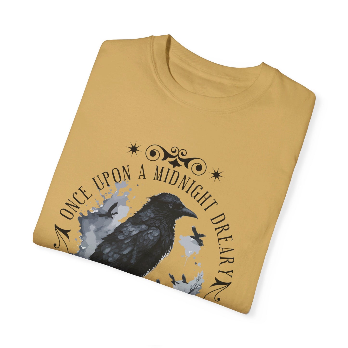 Edgar Allan Poe Shirt, The Raven Nevermore Poet, Poetry Lover Tee, Book, Reading Lover Shirt, Gothic, Light Academia Gifts, Comfort Colours T-Shirt Printify