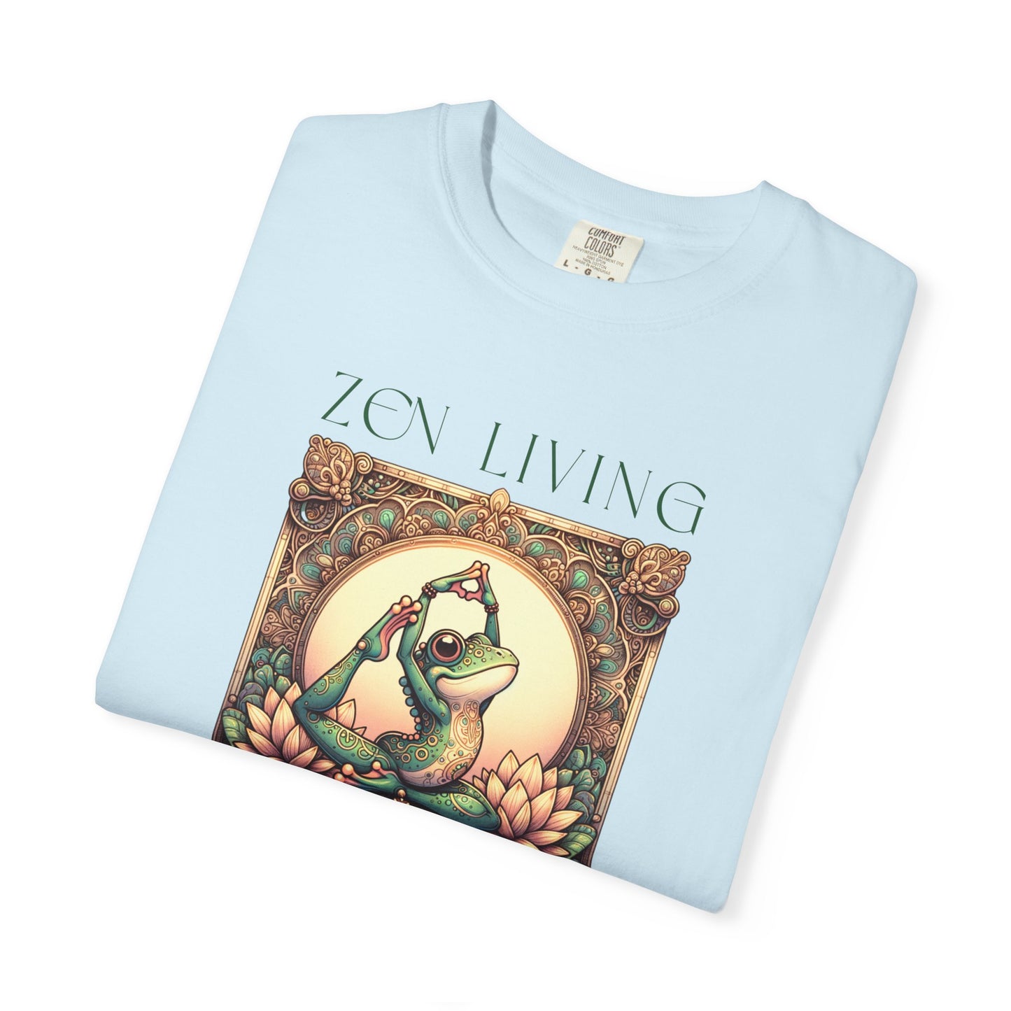 Green Yoga Frog Zen Living Unisex T-Shirt, Casual Wear, Highlander Fan Gift,