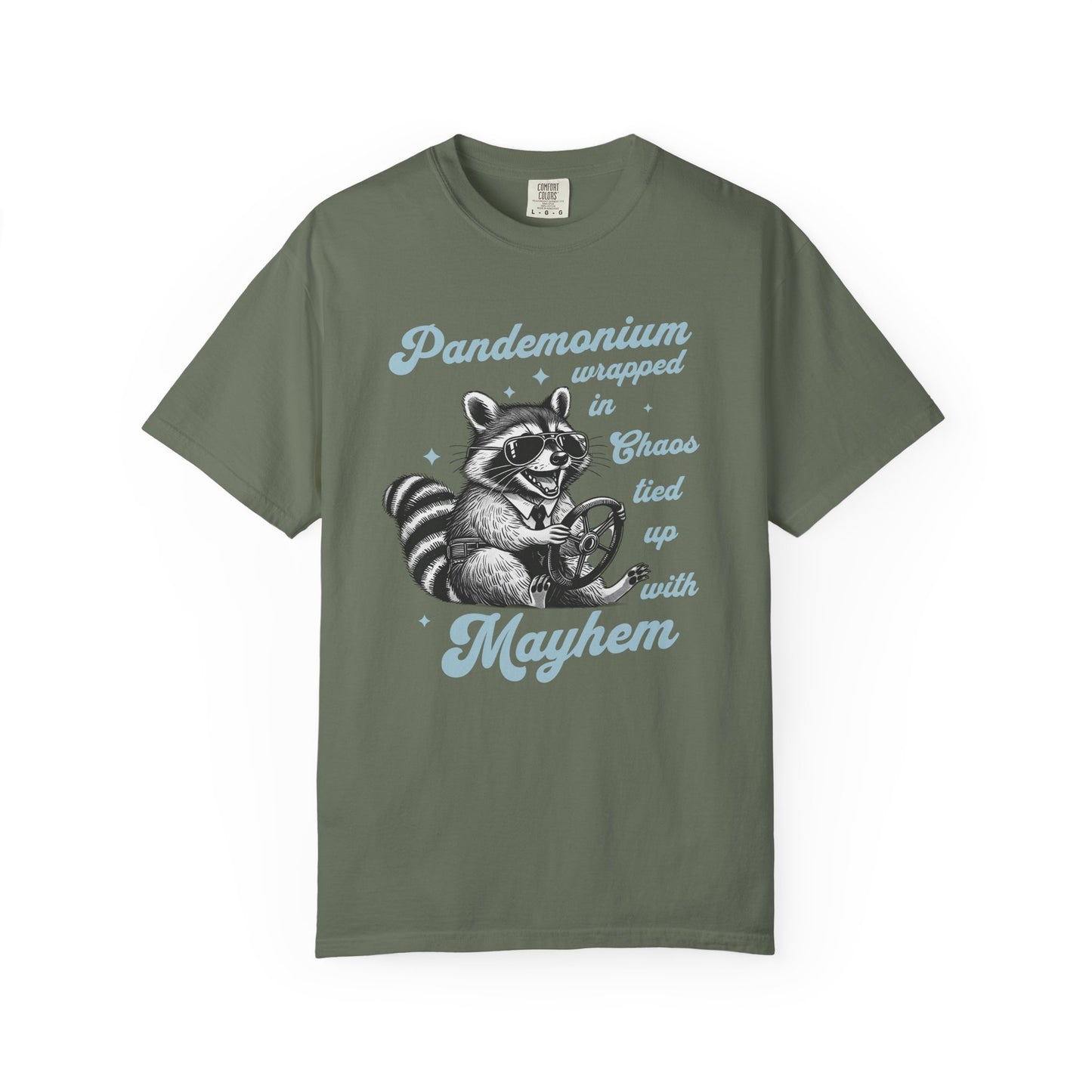 Retro Funny Sarcastic Racoon Lover T-Shirt Trash Panda Funny Animal Lover Shirt Unique Gift for Animal Lovers Viral Trendy Gift For Birthday T-Shirt Printify Moss S