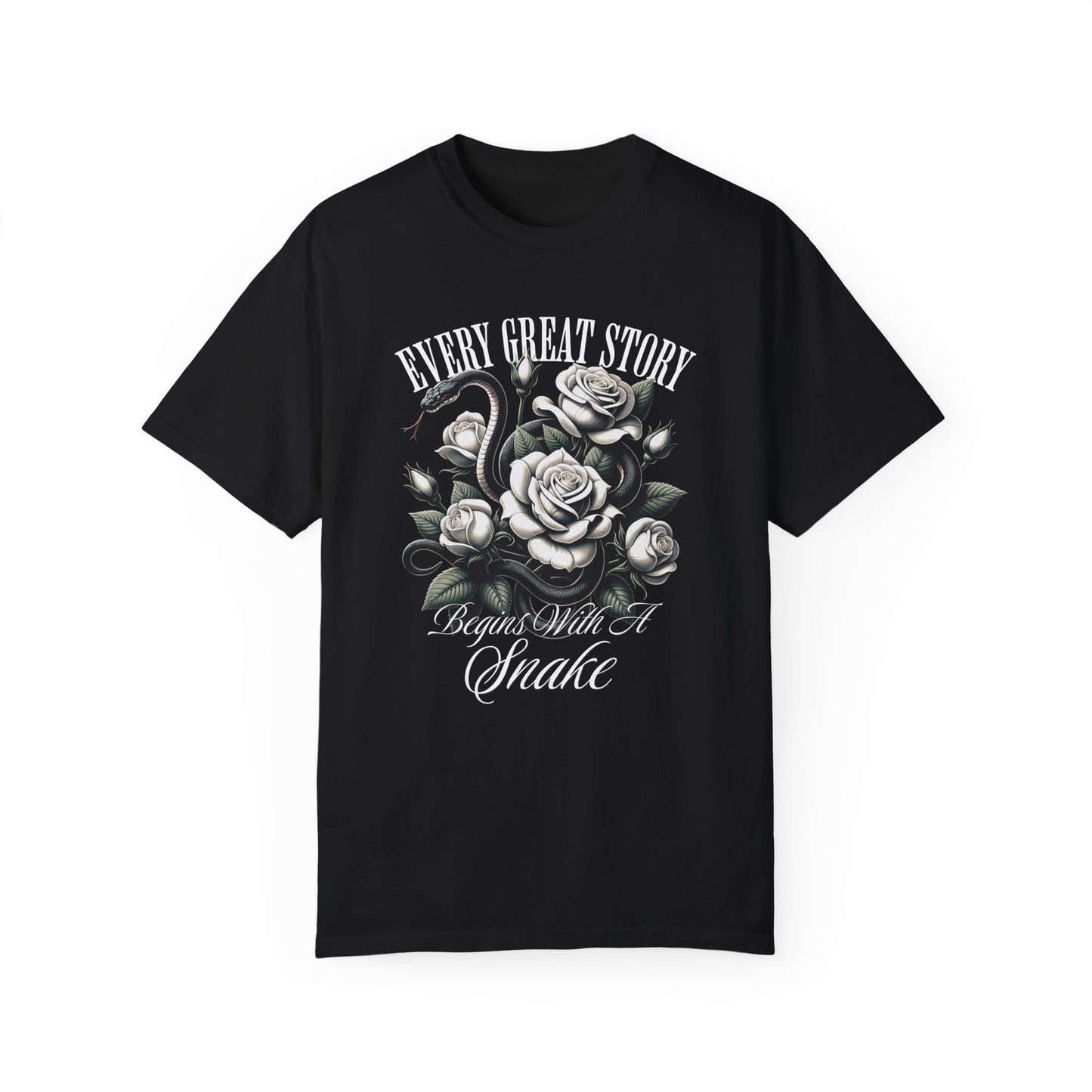 Snake Romance TShirt Romantasy Reader Dark Gift For Morally Grey Dark Fantasy Romance Novel Lover Haunting Goth Romance Shirt For Book Club T-Shirt Printify