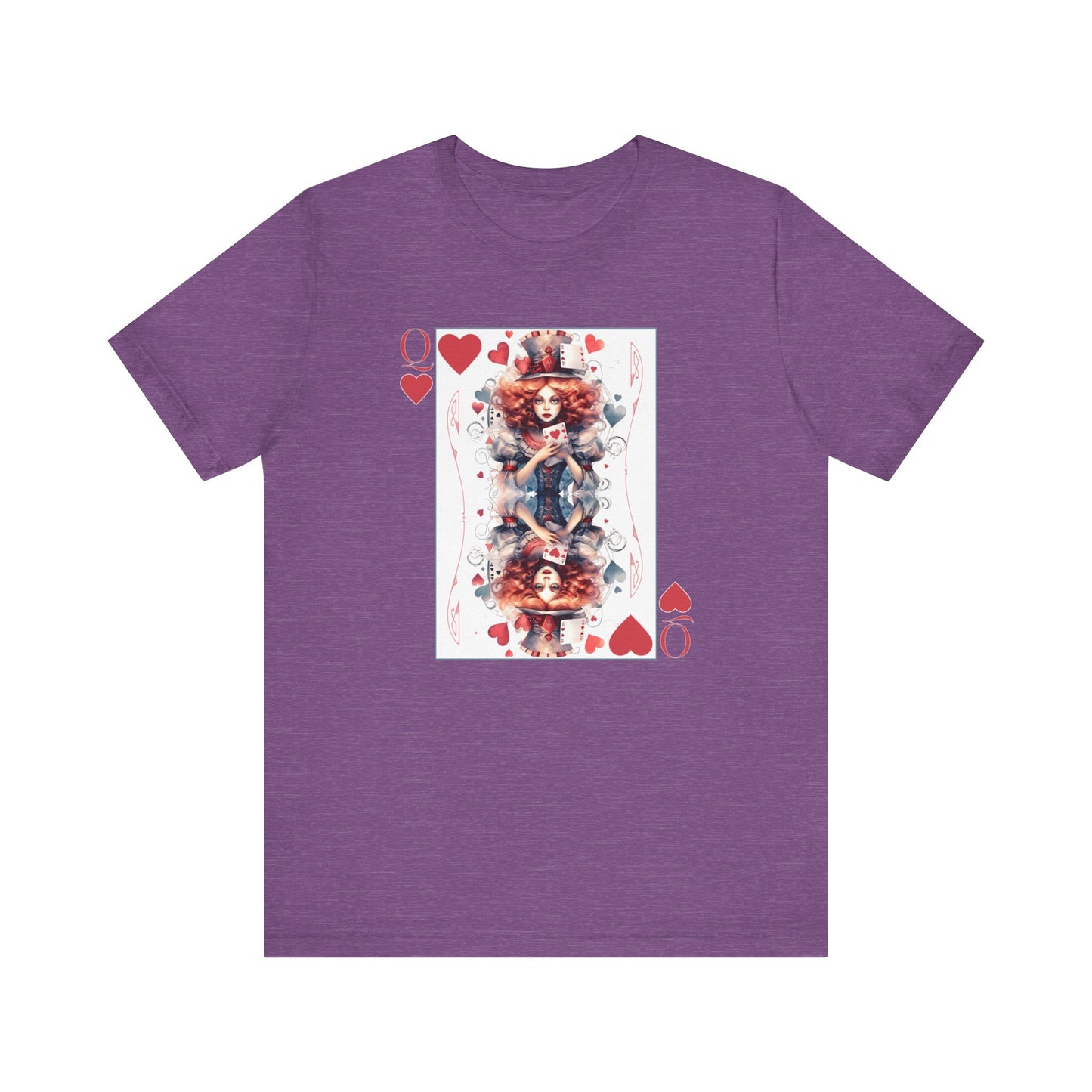 3001 Unisex Jersey Short Sleeve Tee Alice in Wonderland T-Shirt Printify Heather Team Purple S