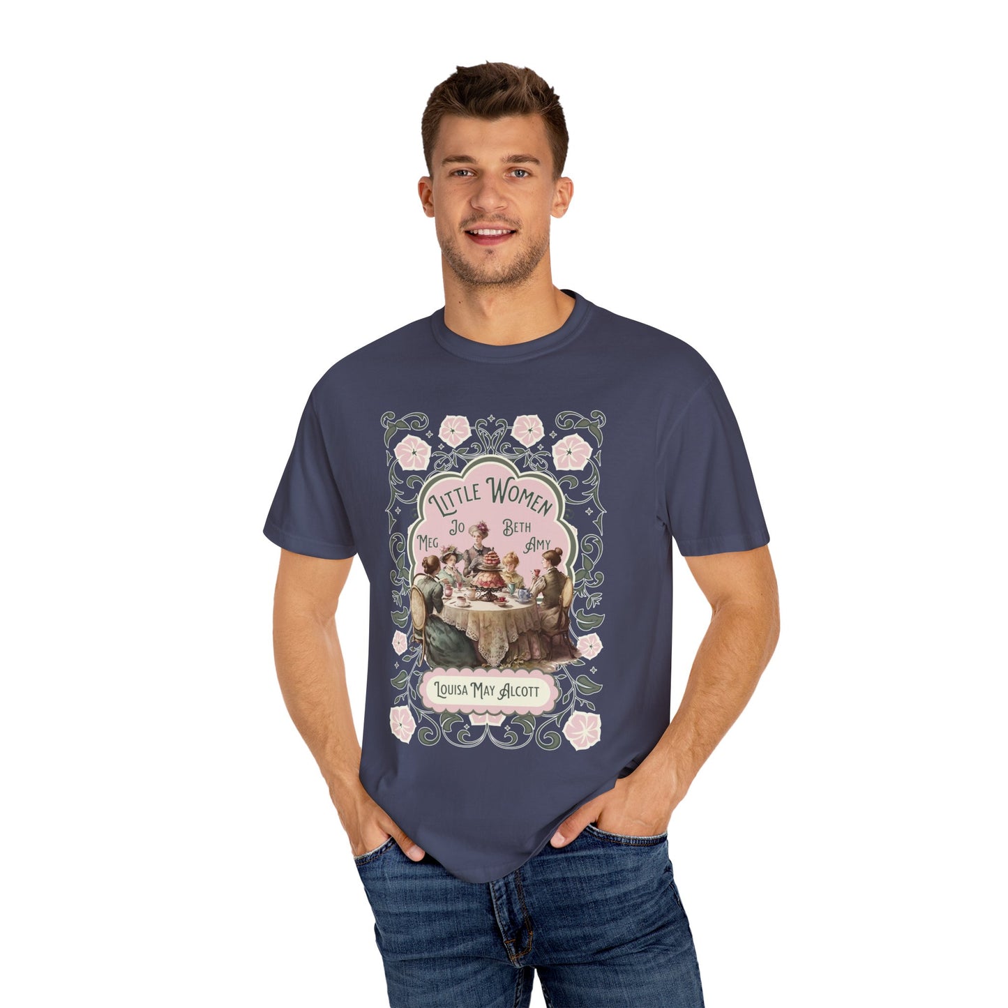 Little Women Comfort Colors T-Shirt, Louisa May Alcott Historical Romance, Bookish Literary Fan Art Tee Gift for Her Bookclub Crewneck Shirt T-Shirt Printify
