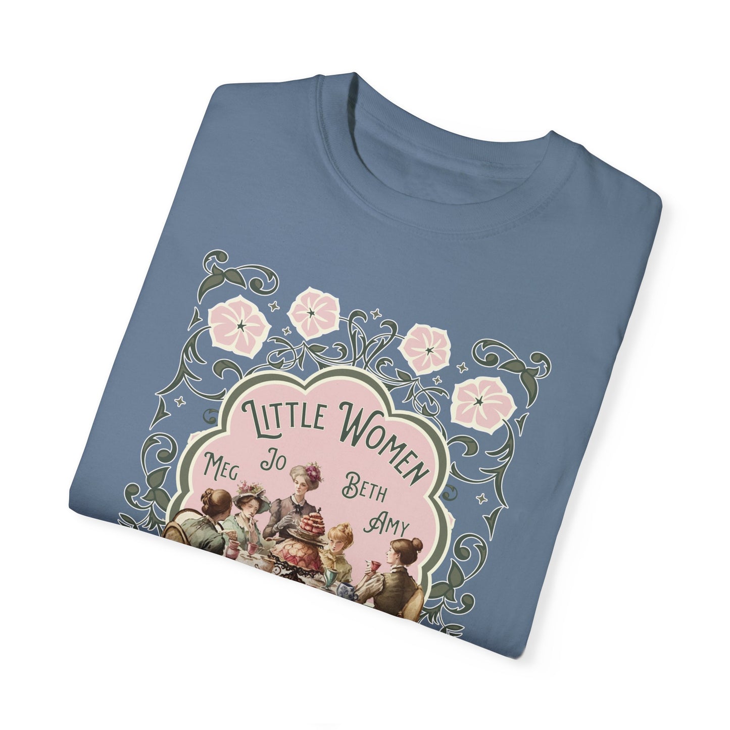 Little Women Comfort Colors T-Shirt, Louisa May Alcott Historical Romance, Bookish Literary Fan Art Tee Gift for Her Bookclub Crewneck Shirt T-Shirt Printify