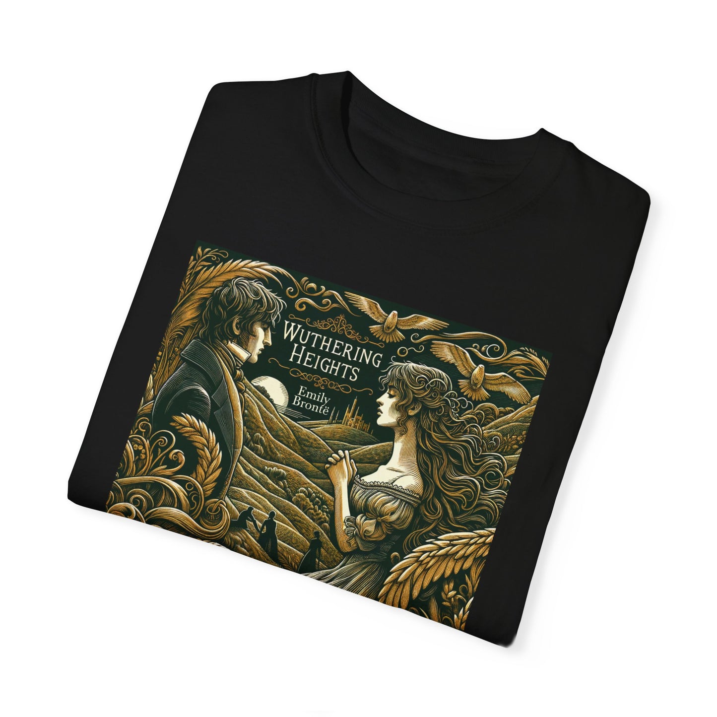 Wuthering Heights T-Shirt Emily Brontë Romantasy Literarure Shirt Bookish Academia Gift For Her Birthday Heathcliffe Bookclub Booknerd Tee