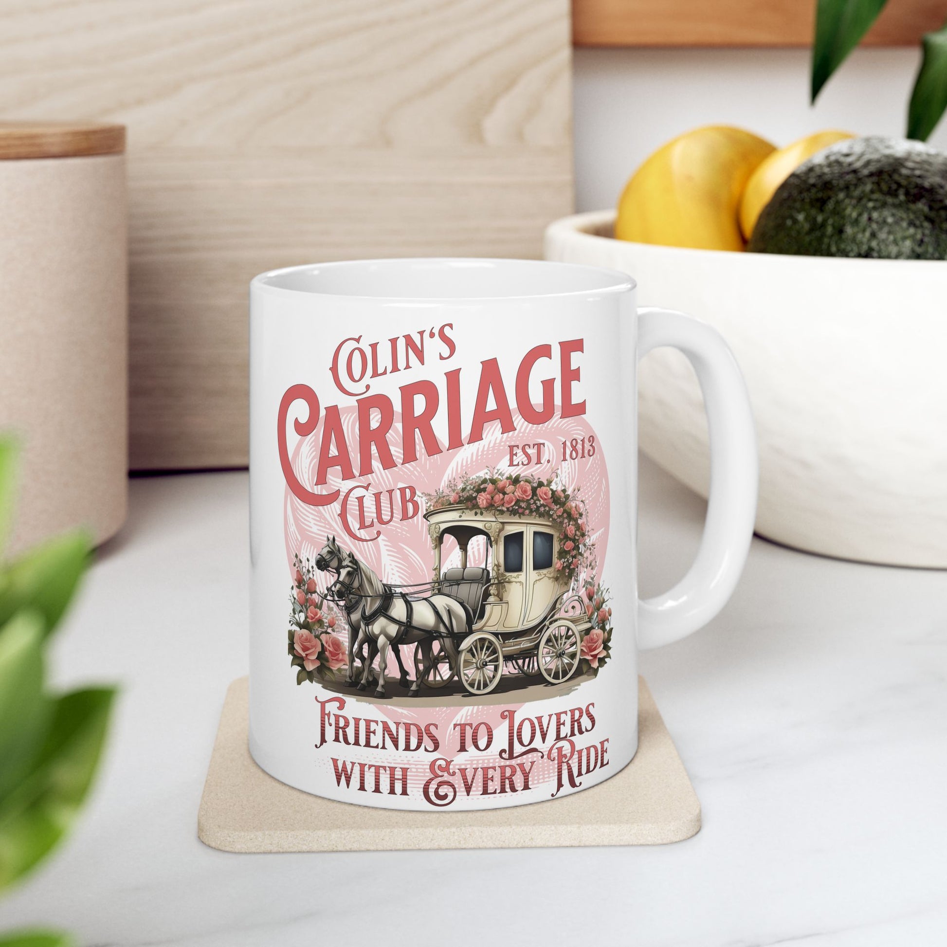 Colins Carriage Club Mug Regency England Ton Society Gift For Bridgerton Fan Historical Drama Penelope Romance Reader Gift Bookclub Gift Mug Printify