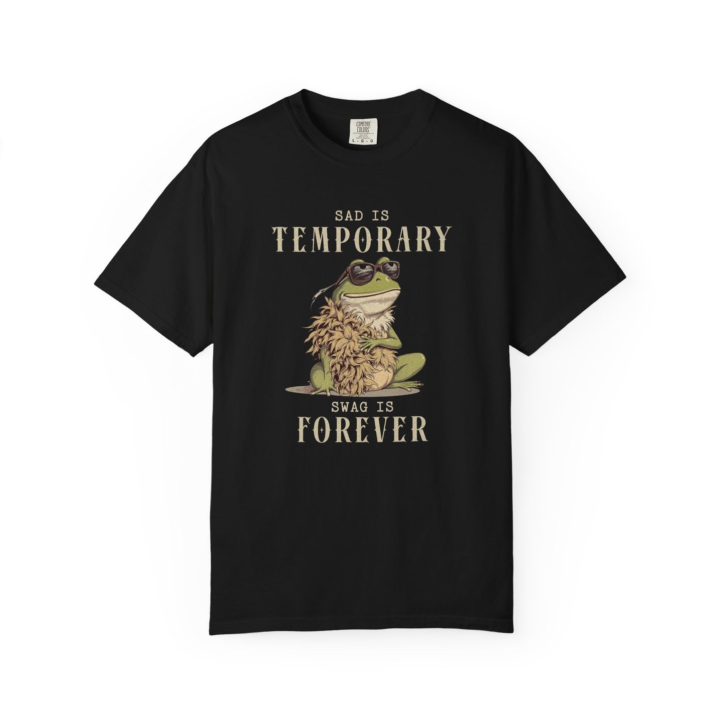 Funny Frog T-Shirt Retro Self Care Froggy Meme Shirt Vintage Frog And Toad Aesthetic Frog Lover Gift For Her Birthday Viral Trendy Shirt T-Shirt Printify Black S