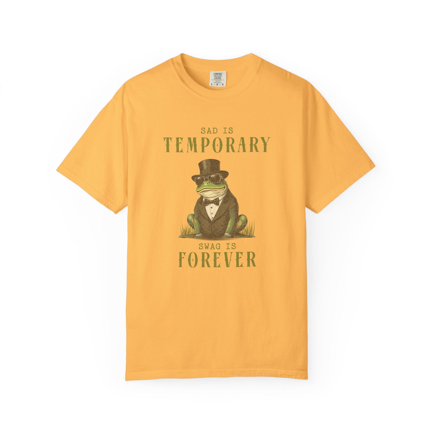 Funny Frog T-Shirt Retro Froggy Meme Shirt Vintage Frog And Toad Aesthetic Frog Lover Gift For Her Calm Vibes Birthday Viral Trendy Shirt T-Shirt Printify Citrus S