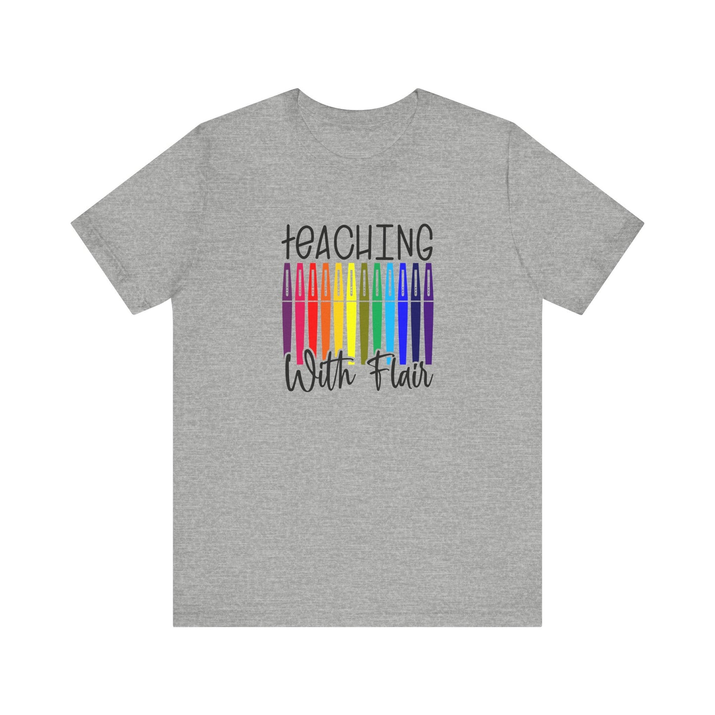 Cute Teacher TShirt Gift, Education Tee, Elementary School Teacher Appreciation, Funny Back To School Shirt, Teacher T-Shirt, Teacher Tee, T-Shirt Printify Athletic Heather XS