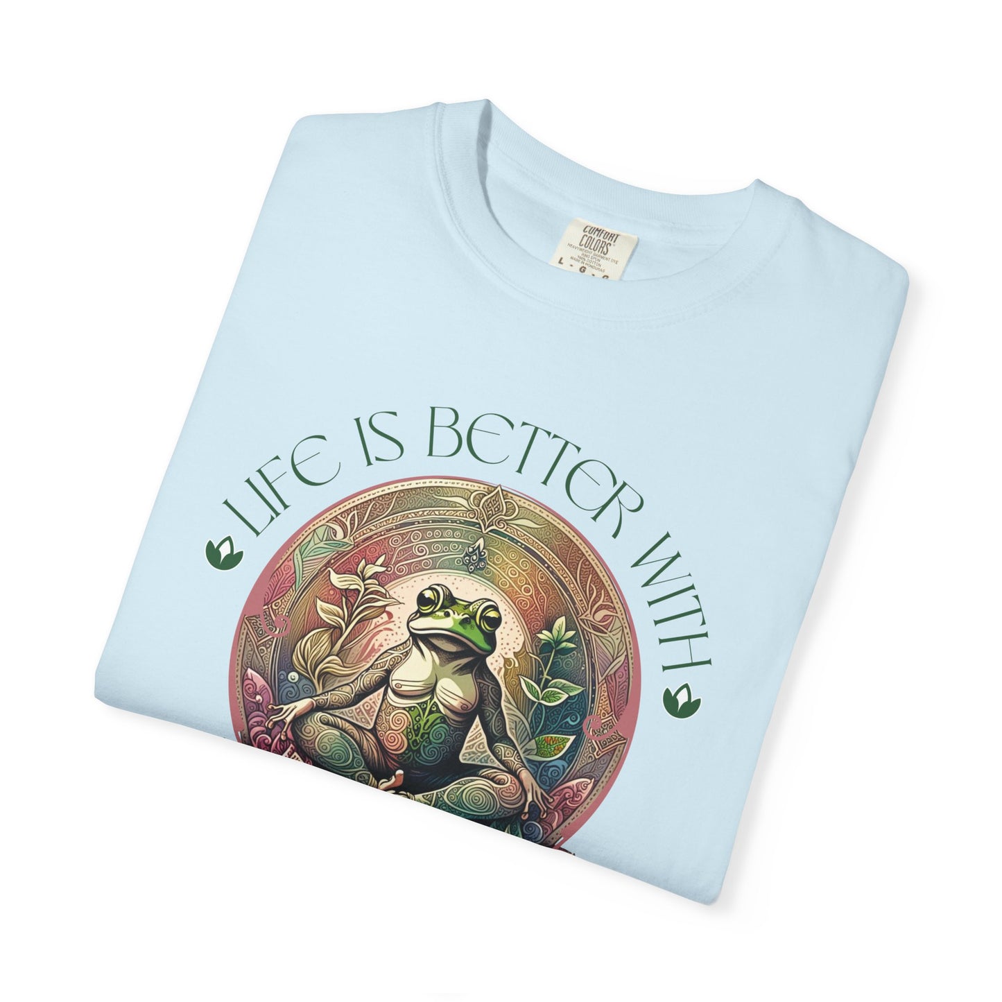 Green Yoga Frog Life Is Better With Yoga Unisex T-Shirt, Casual Wear, Highlander Fan Gift,