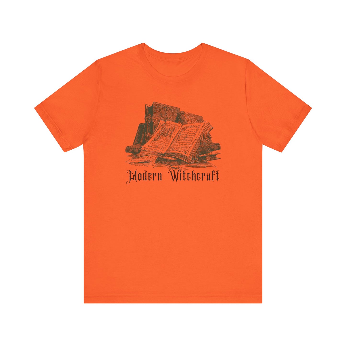 Halloween Vintage Witches Spell Books TShirt, Spooky Season Tee, Trick or Treating Shirt, Halloween Party T-Shirt, Modern Witchcraft T Shirt T-Shirt Printify Orange XS