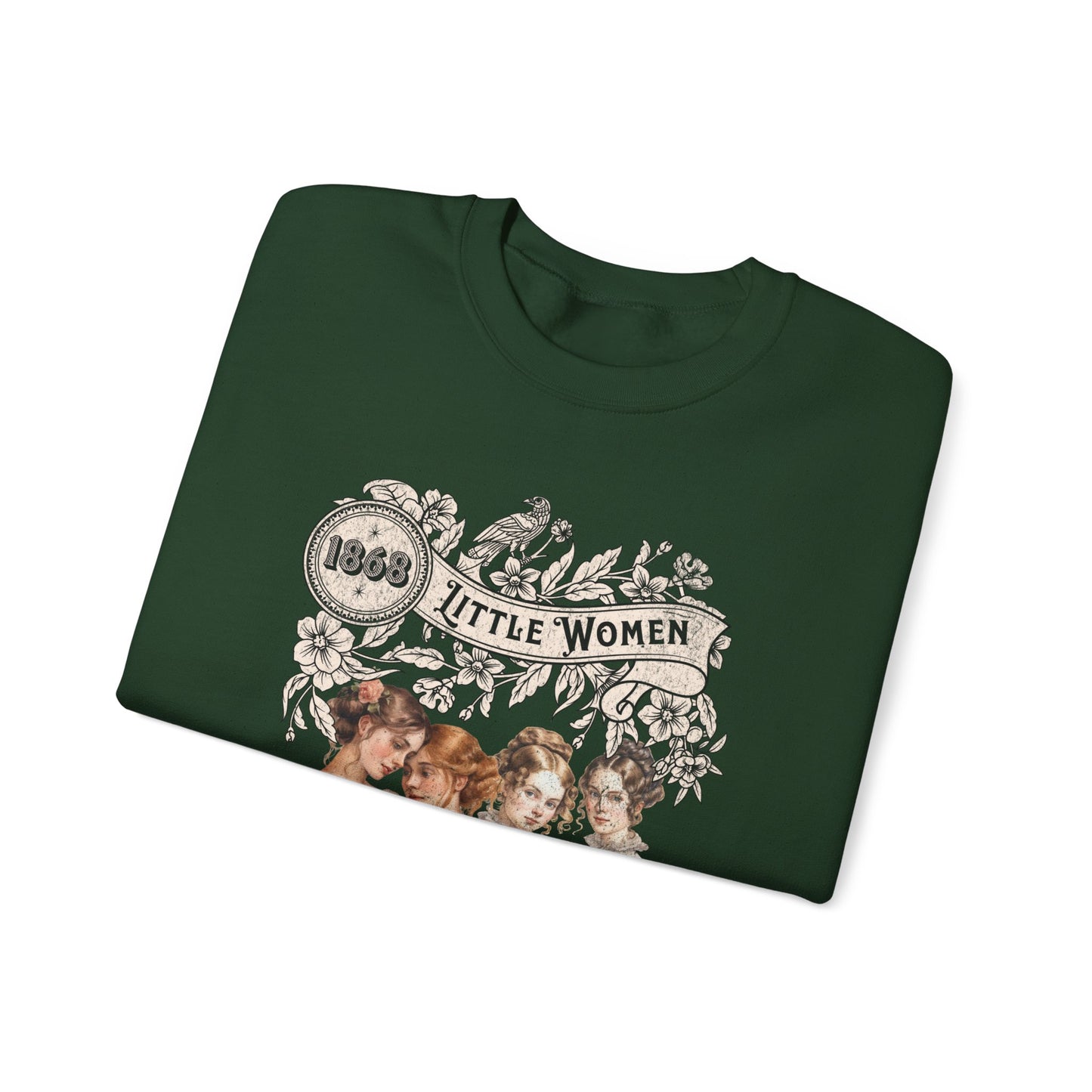 Little Women Sweatshirt, Louisa May Alcott Historical Romance Sweater, Bookish Literary Fan Art Gift, Gift for Her, Bookclub Crewneck Shirt Sweatshirt Printify