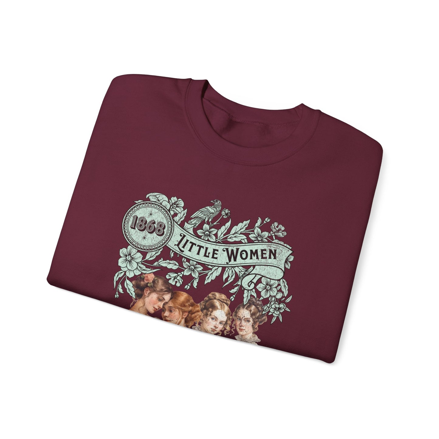 Little Women Sweatshirt, Louisa May Alcott Historical Romance Sweater, Bookish Literary Fan Art Gift, Gift for Her, Bookclub Crewneck Shirt Sweatshirt Printify