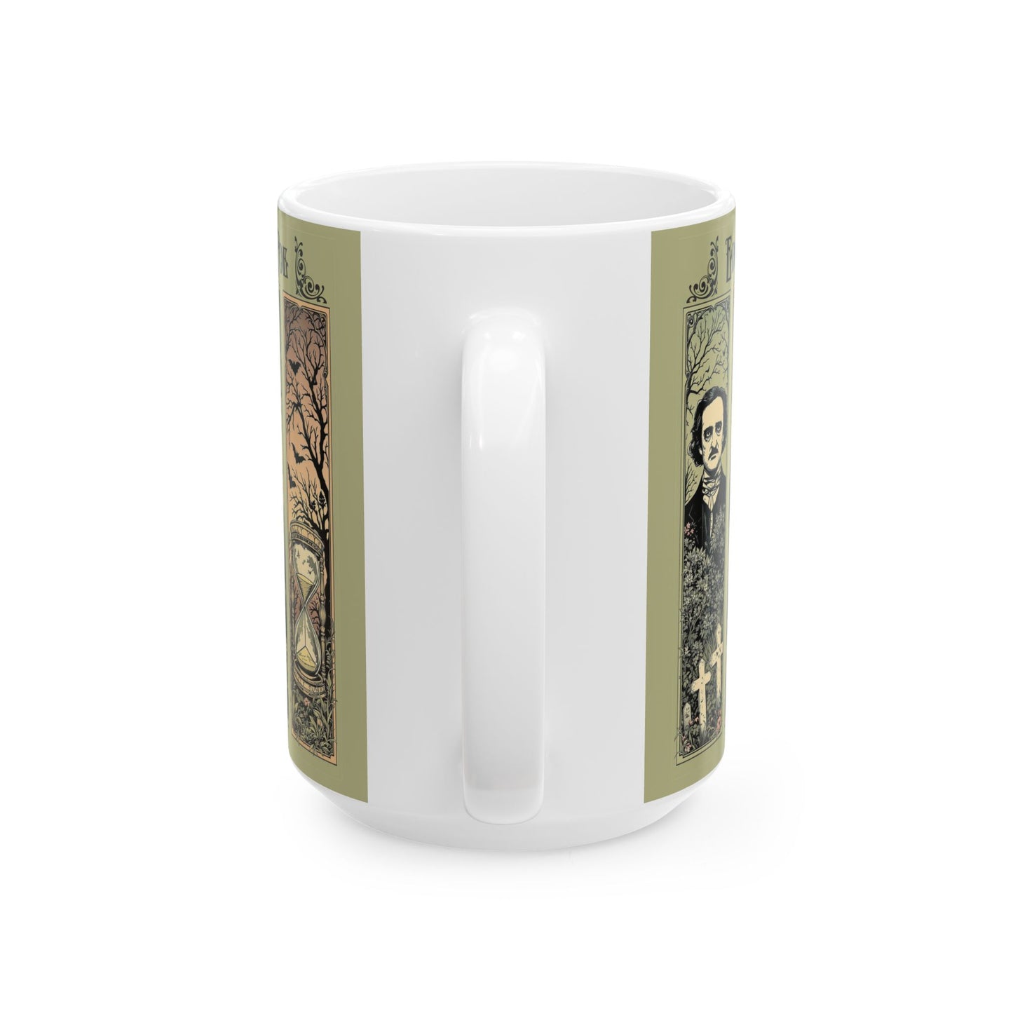 Edgar Allan Poe Mug Gothic Literary Gift For Book Lover Dark Academia Macabre Fall Coffee Cup Halloween Poetember Party Gift For Bookclub Mug Printify
