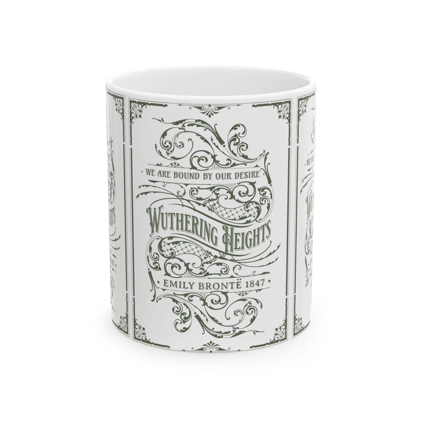 Wuthering Heights Coffee Mug Emily Brontë Historical Romance Reader Gift For BFF Bookish Literary Gift, Heathcliffe Catherine Bookclub Gift Mug Printify 11oz