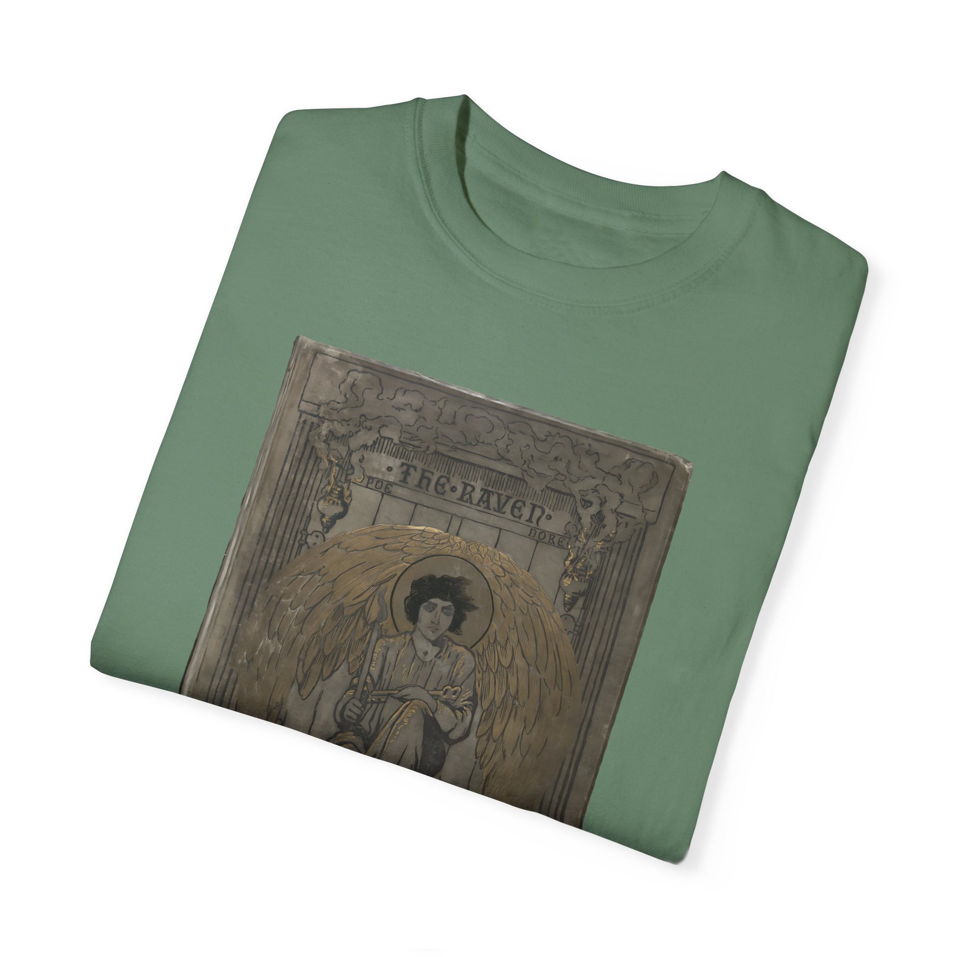 Edgar Allan Poe T-Shirt The Raven First Edition Gift For Poe Lovers Literary Shirt Nevermore Darkness There Gothic Whimsigoth Dark Academia T-Shirt Printify
