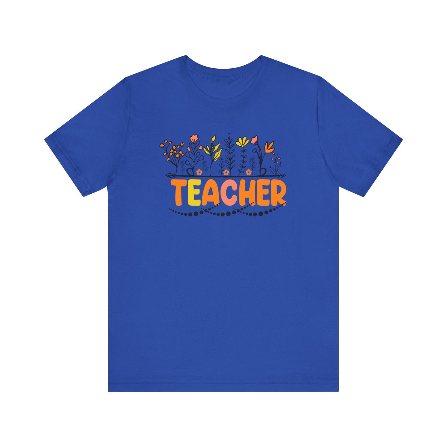 Cute Teacher TShirt Gift, Education Tee, Elementary School Teacher Appreciation, Funny Back To School Shirt, Teacher T-Shirt, Teacher Tee T-Shirt Printify True Royal XS