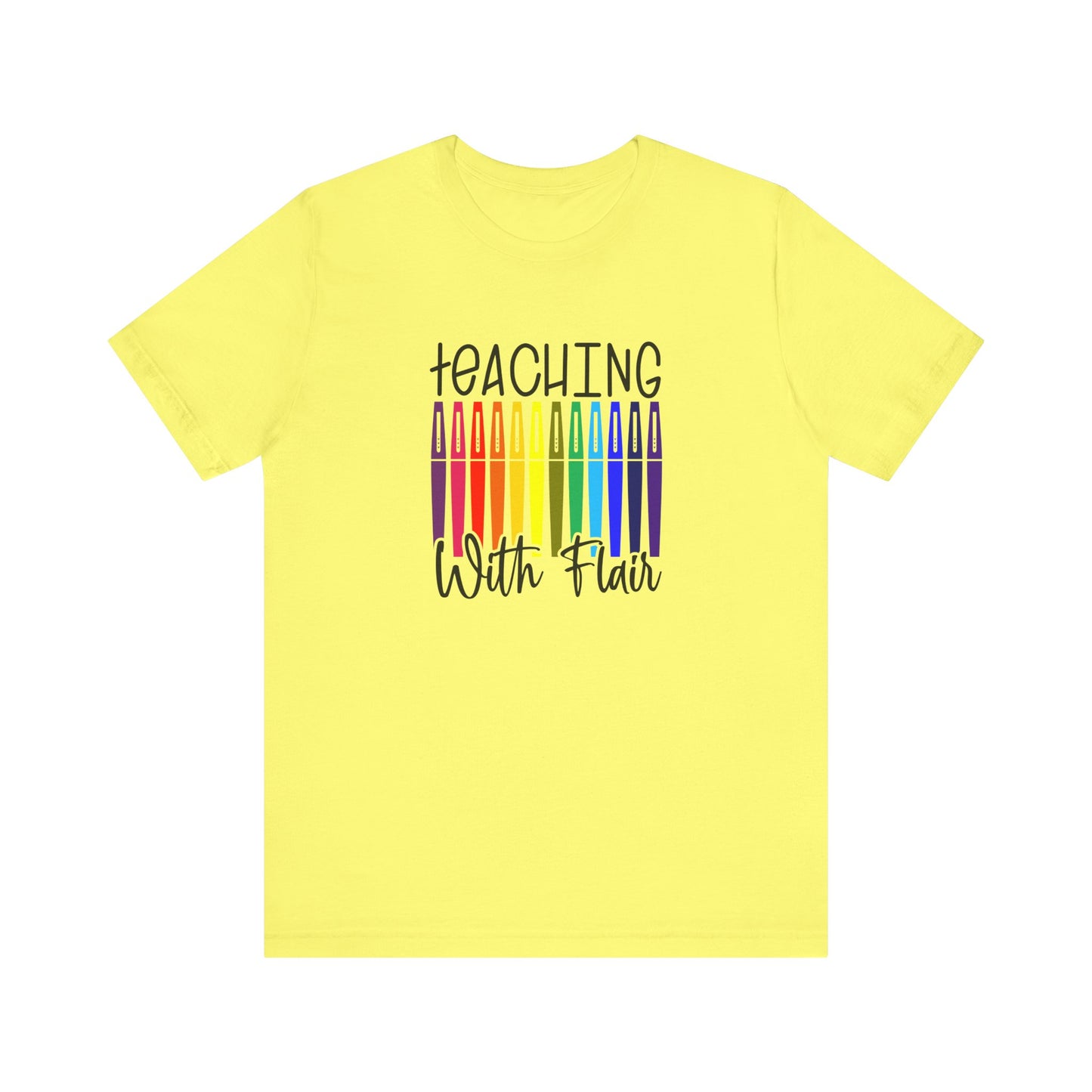 Cute Teacher TShirt Gift, Education Tee, Elementary School Teacher Appreciation, Funny Back To School Shirt, Teacher T-Shirt, Teacher Tee, T-Shirt Printify Yellow XS