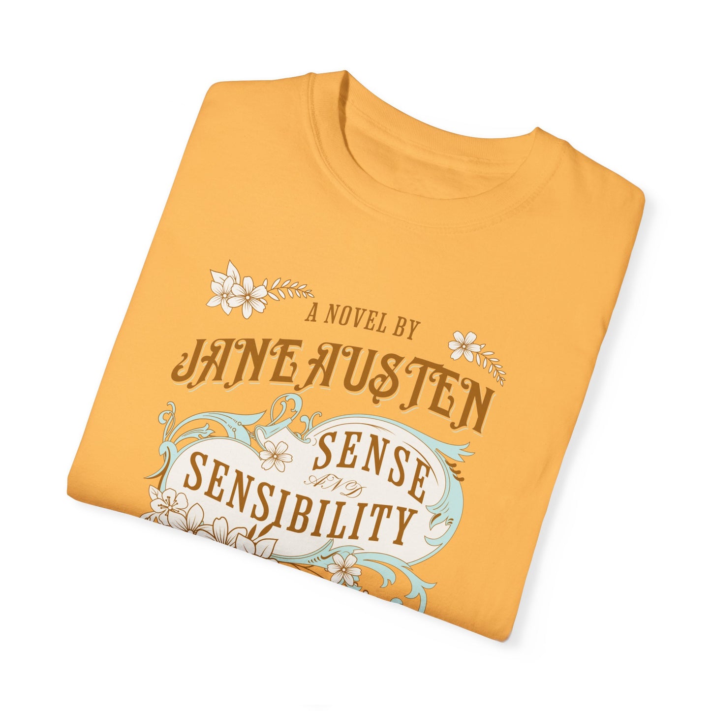 Jane Austen T-Shirt, Sense & Sensibility Historical Romance Comfort Colors Tee, Bookish Literary Jane Austen Fan Art Gift for Her, Readers, T-Shirt Printify