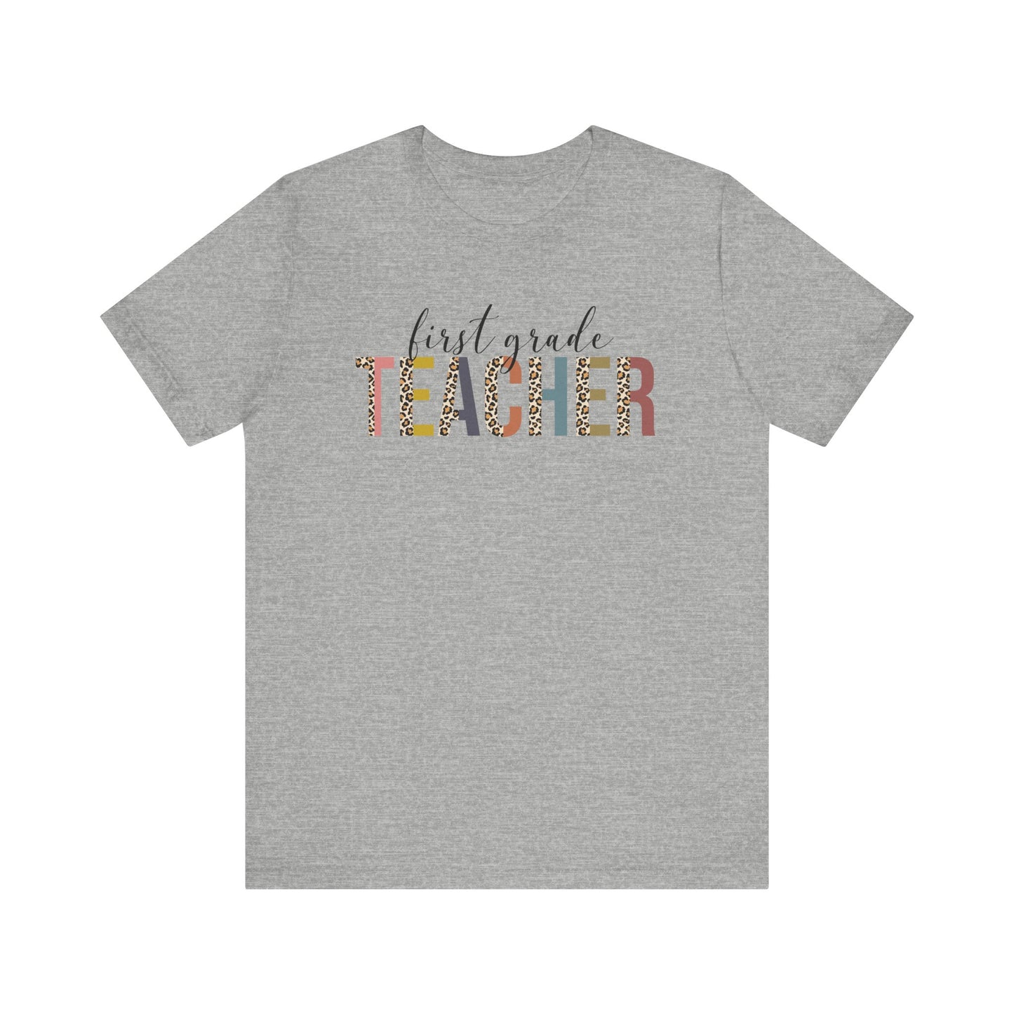 Cute Teacher TShirt Gift, Education Tee, Elementary School Teacher Appreciation, Funny Back To School Shirt, Teacher T-Shirt, Teacher Tee T-Shirt Printify Athletic Heather XS