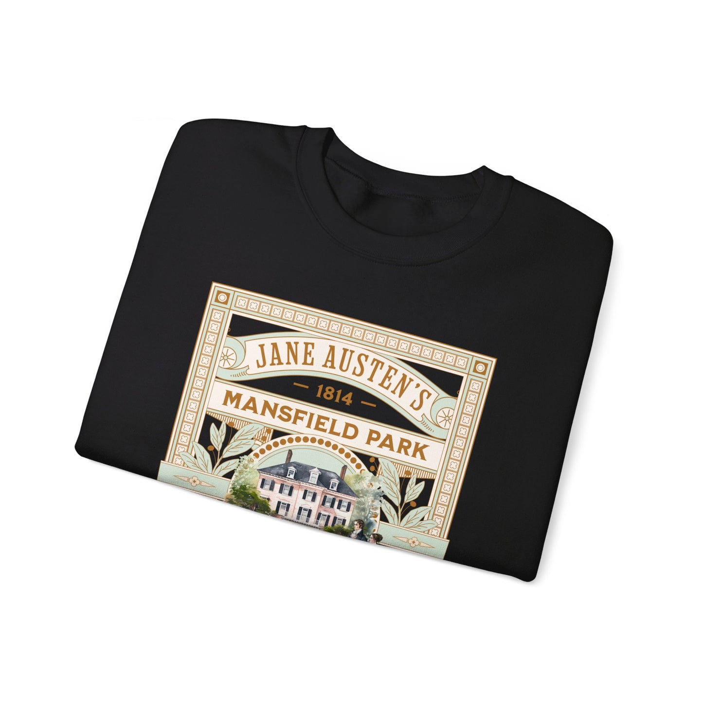 Jane Austen Sweatshirt, Mansfield Park Historical Romance Sweater, Bookish Literary Jane Austen Fan Art Gift, Gift for Her, Readers, Sweatshirt Printify